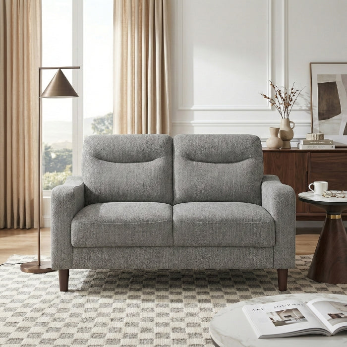 Linden Gray Loveseat - Ornate Home