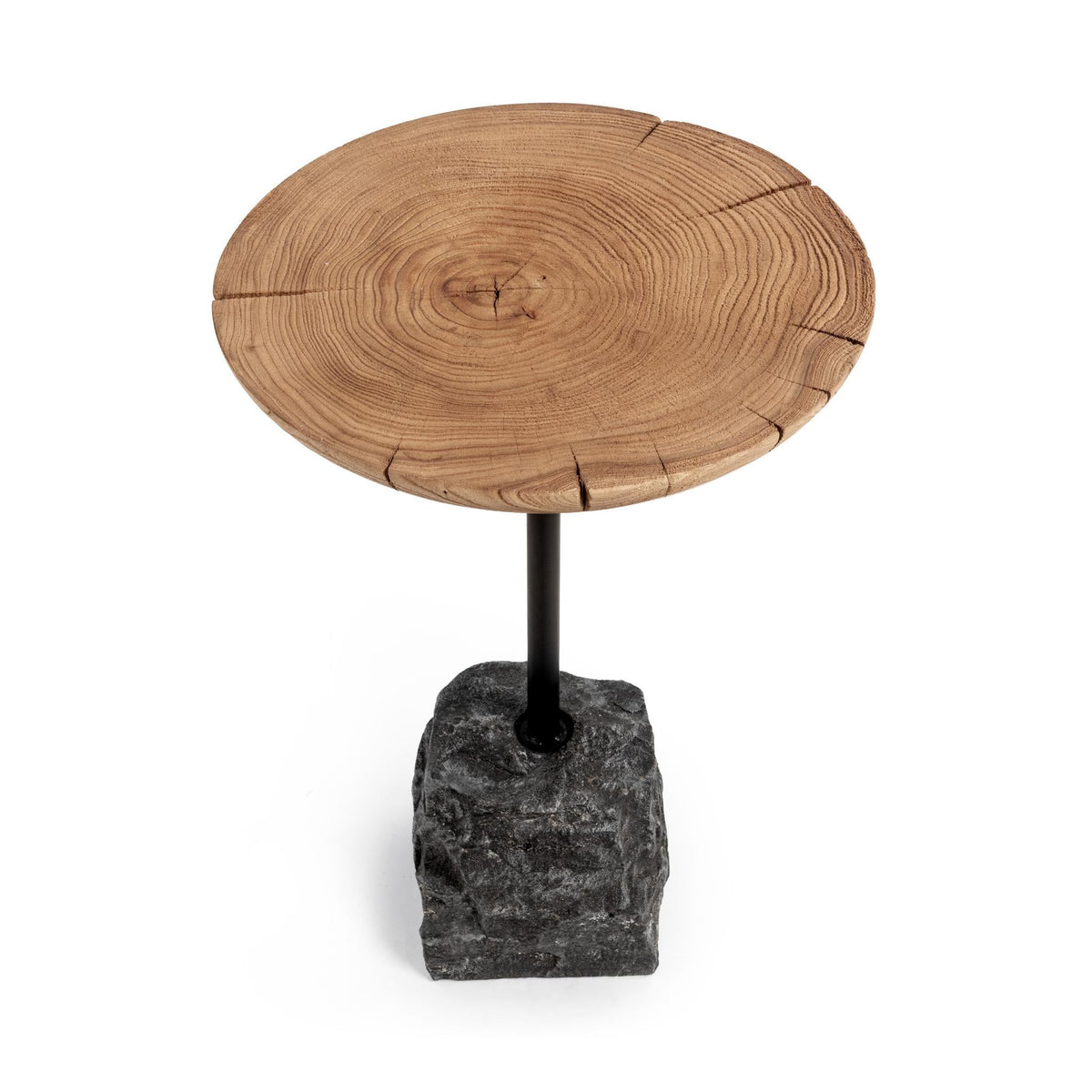 Linden Heartwood Natural 18" Round End Table
