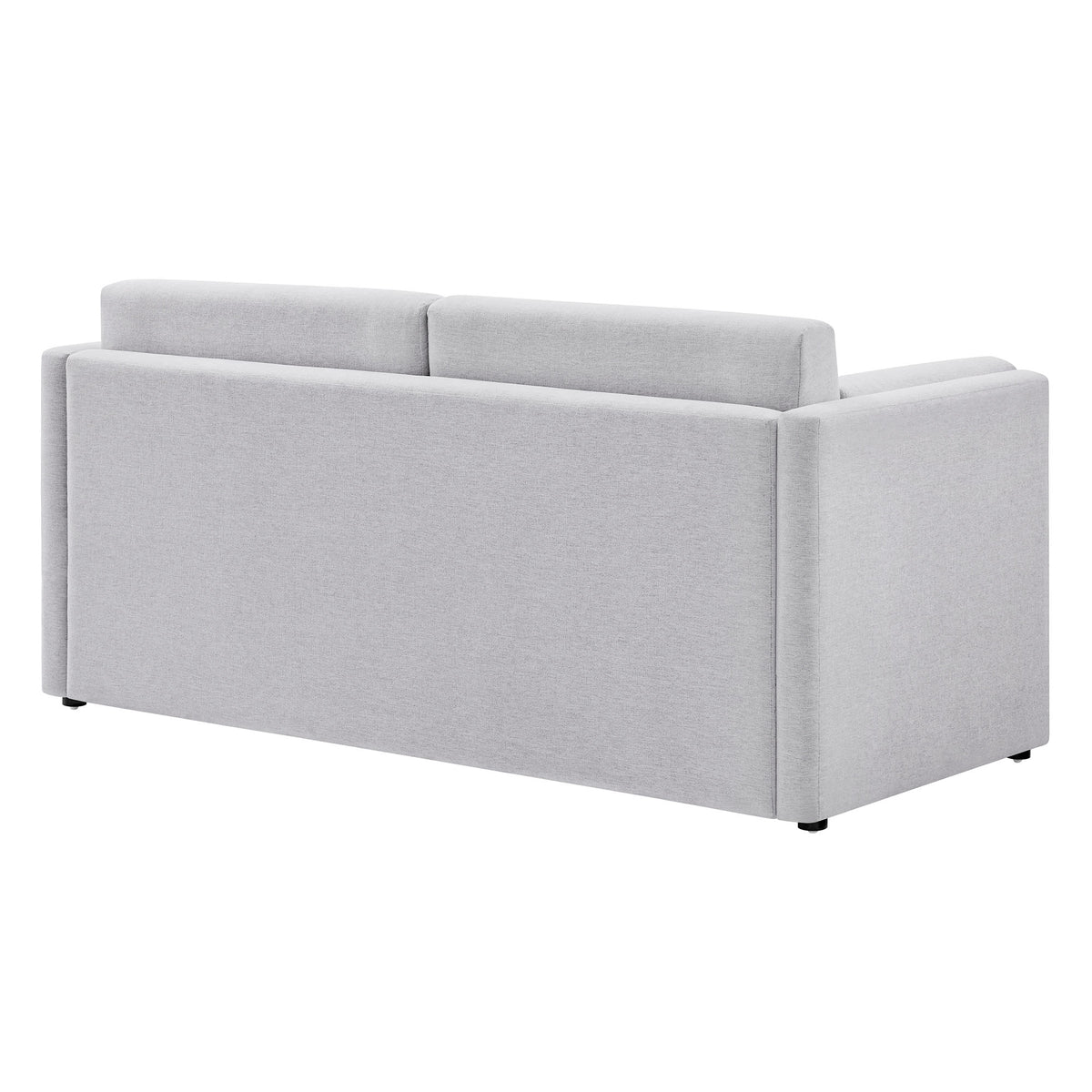 Linden Newsprint Upholstered Heathered Chenille Sofa - Ornate Home