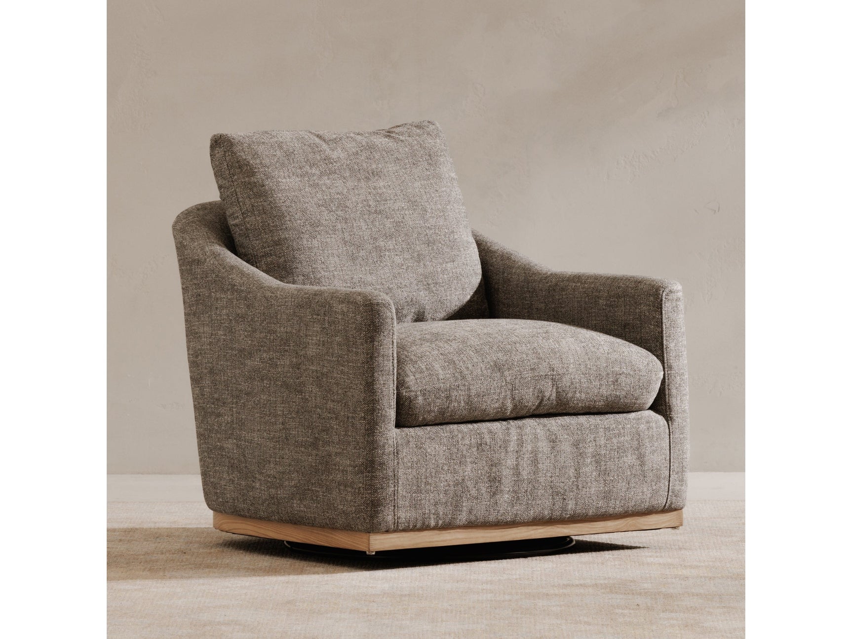 Linden Slated Moss Swivel Chair - Ornate Home