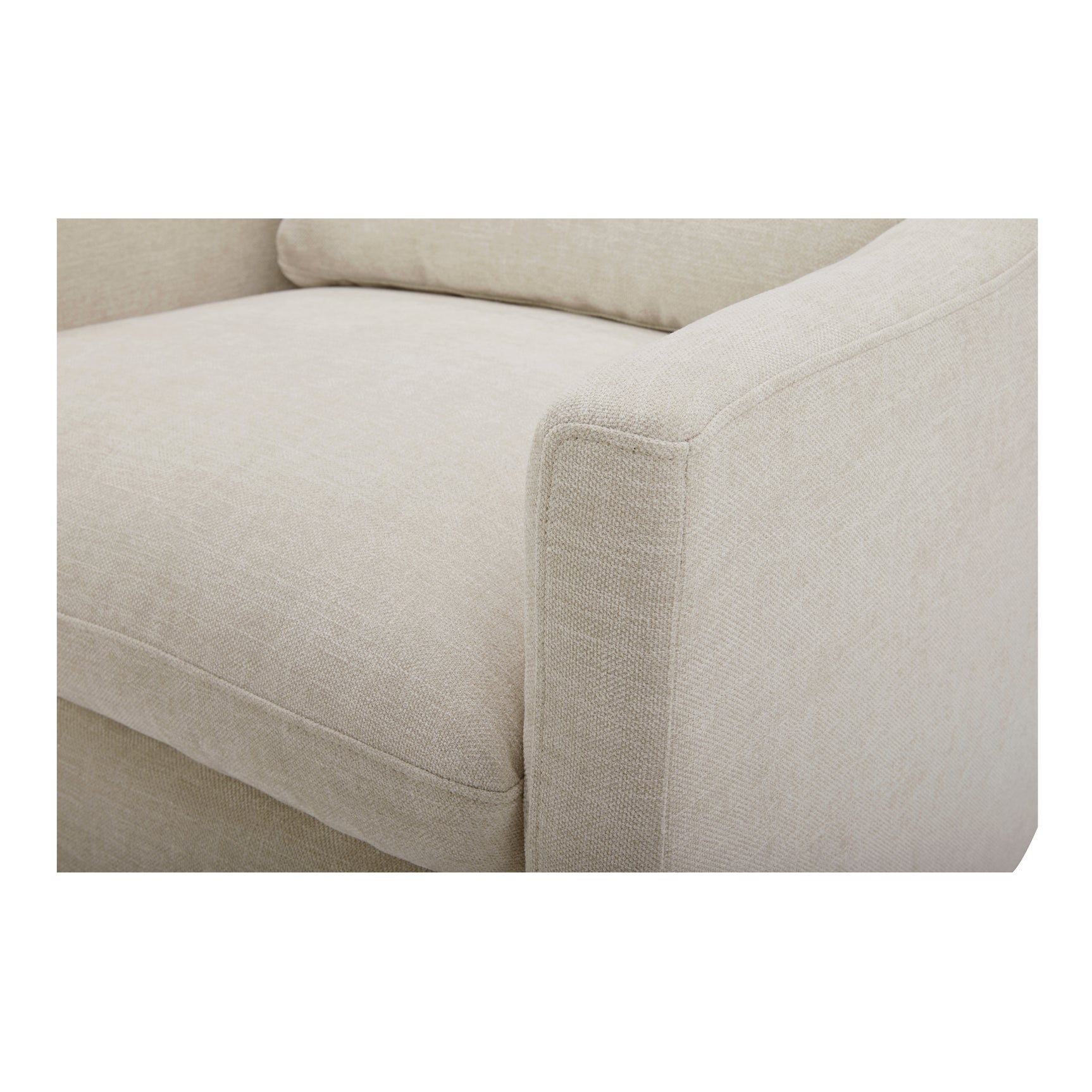 Linden Soft Beige Swivel Chair - Ornate Home