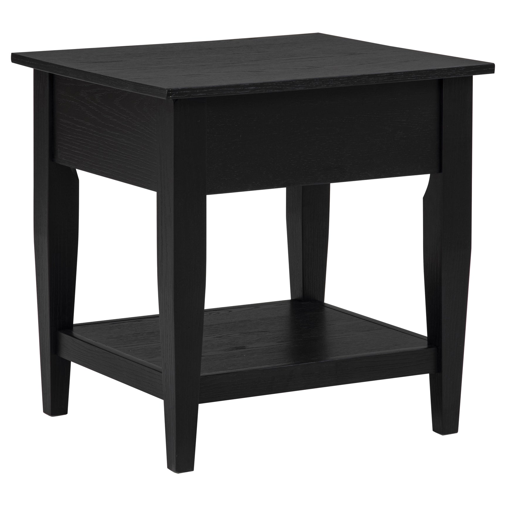 Lindenton Black 2-piece Wood Lift-Top Coffee and End Table Set - Ornate Home