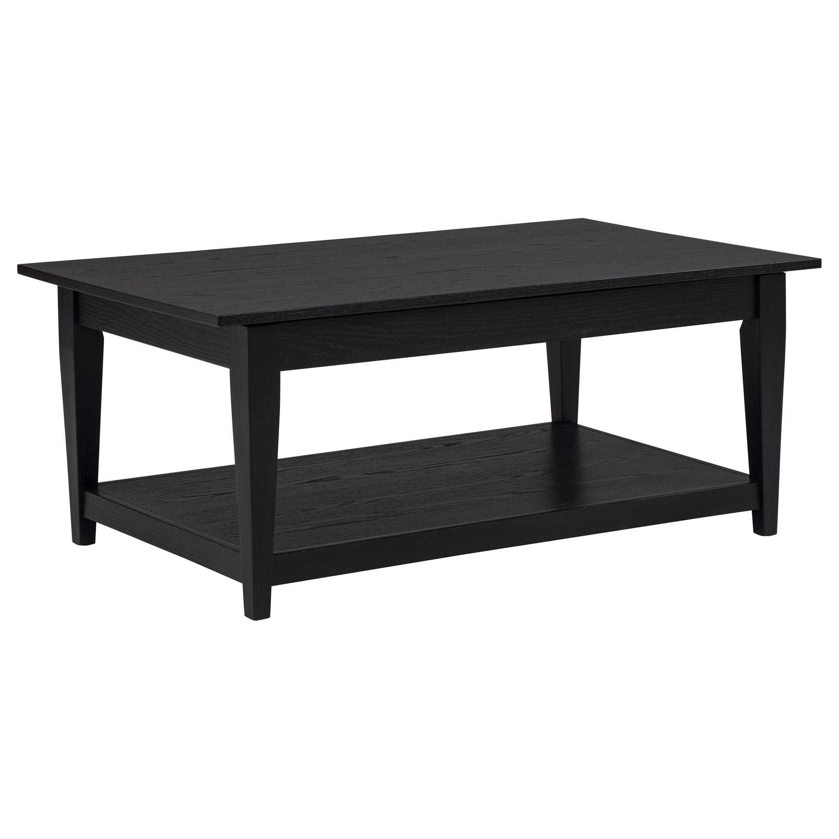 Lindenton Black 2-piece Wood Lift-Top Coffee and End Table Set - Ornate Home