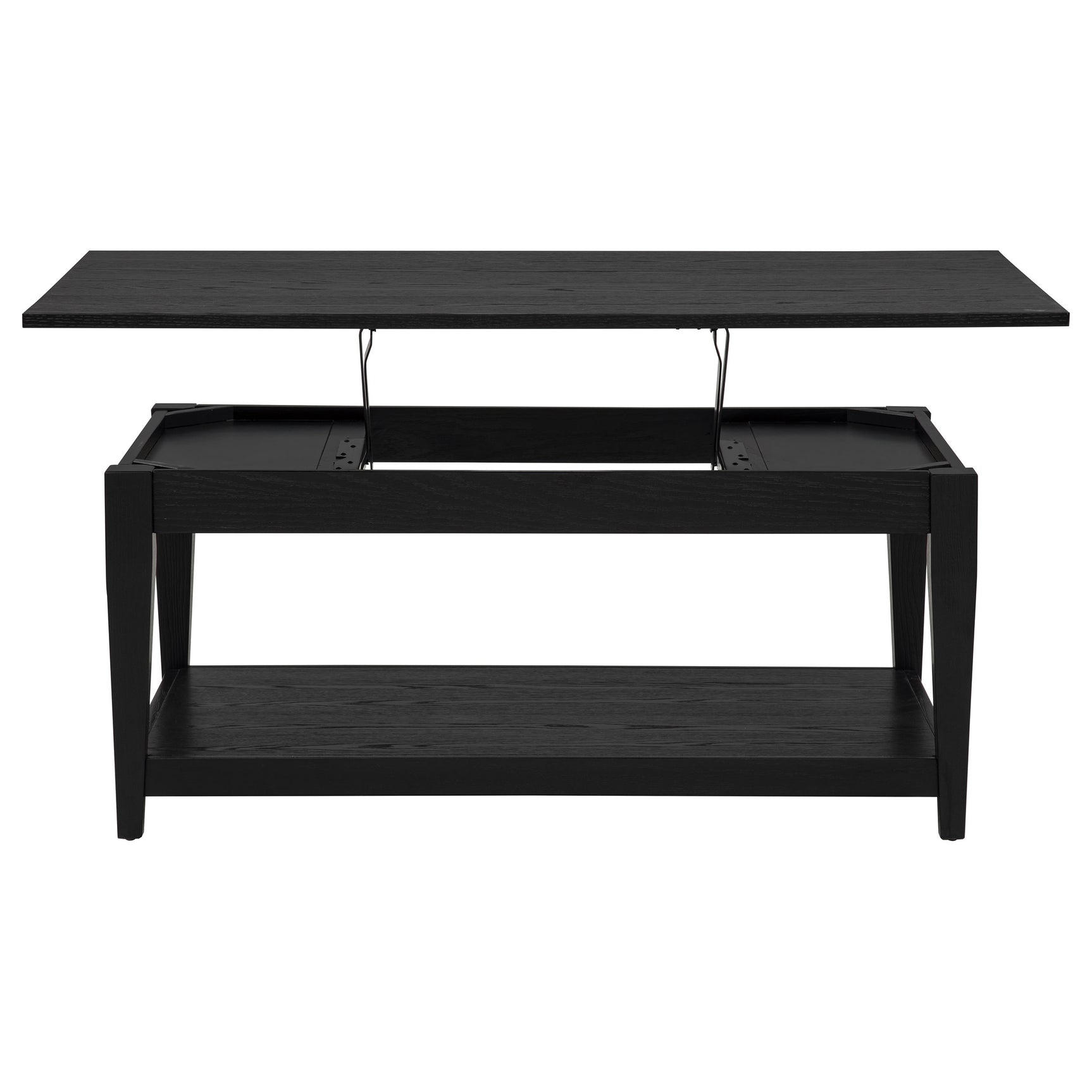 Lindenton Black Lift-Top Occasional Cocktail Coffee Table - Ornate Home