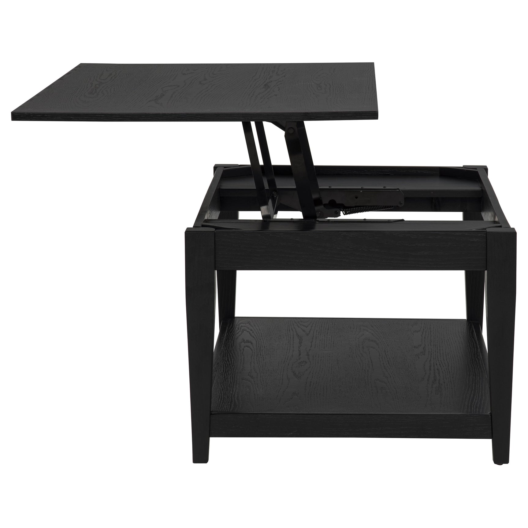 Lindenton Black Lift-Top Occasional Cocktail Coffee Table - Ornate Home