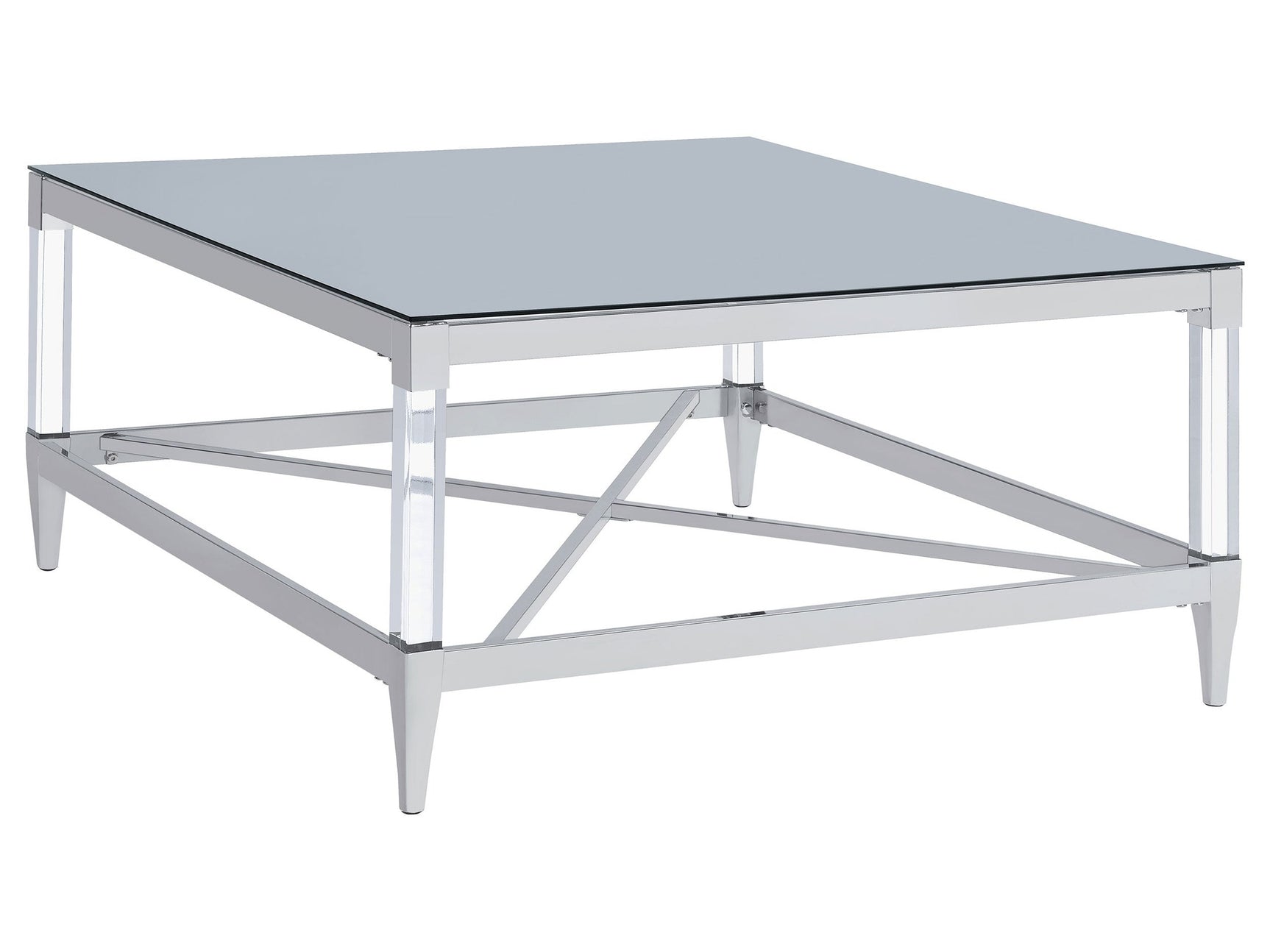 Lindley Chrome Coffee Table - Ornate Home