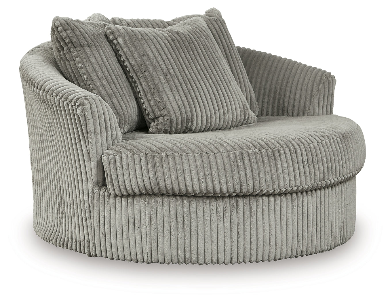 Lindyn Fog 2-Piece Sectional Sofa and Oversized Swivel Accent Chair (Online Special Price) - Ornate Home