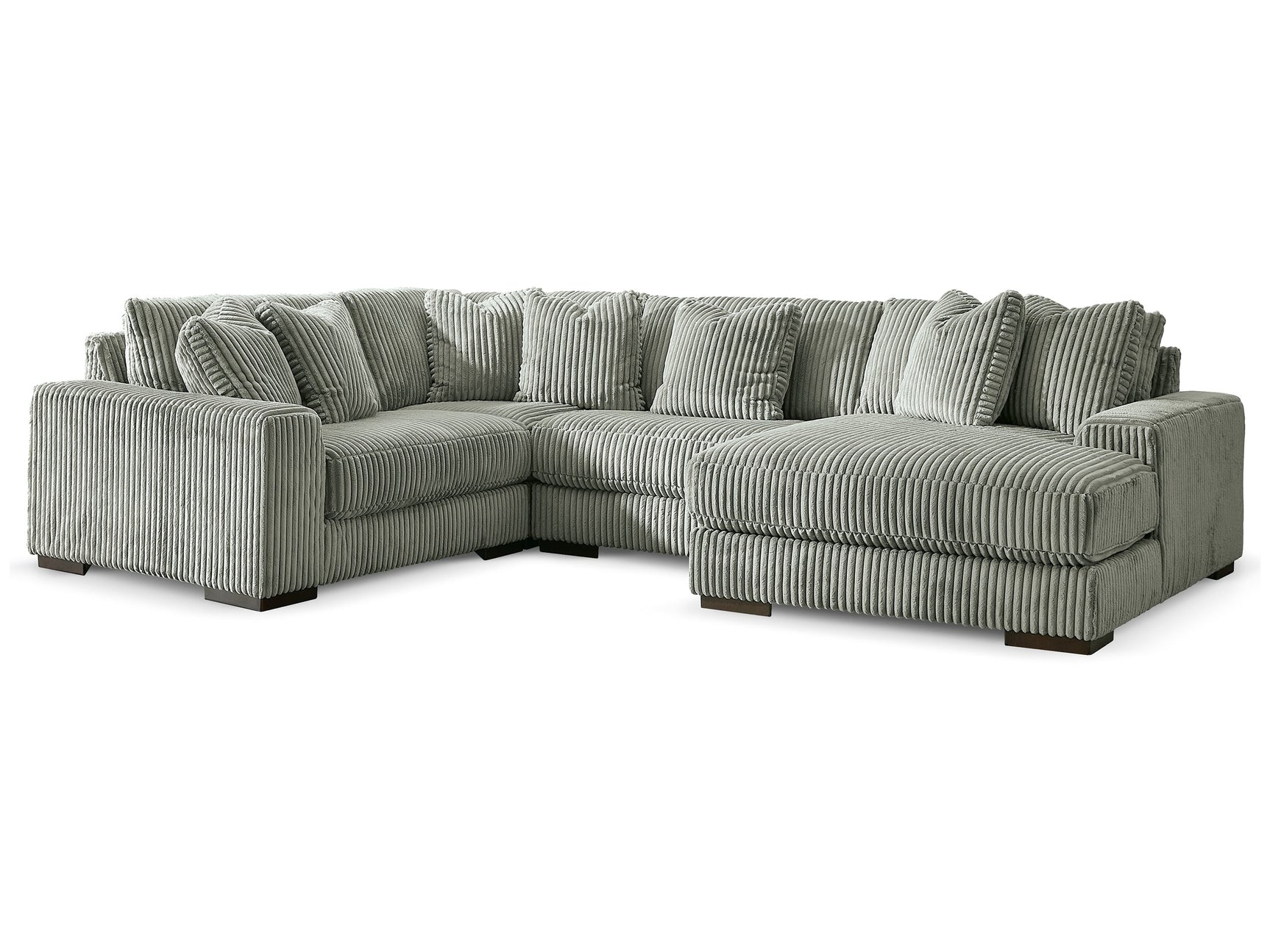 Lindyn Fog 4-Piece Sectional with Chaise - Ornate Home