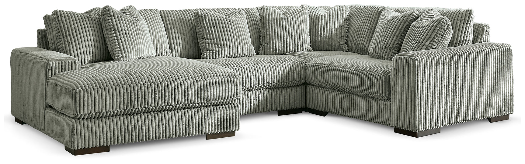 Lindyn Fog 4-Piece Sectional with Chaise - Ornate Home