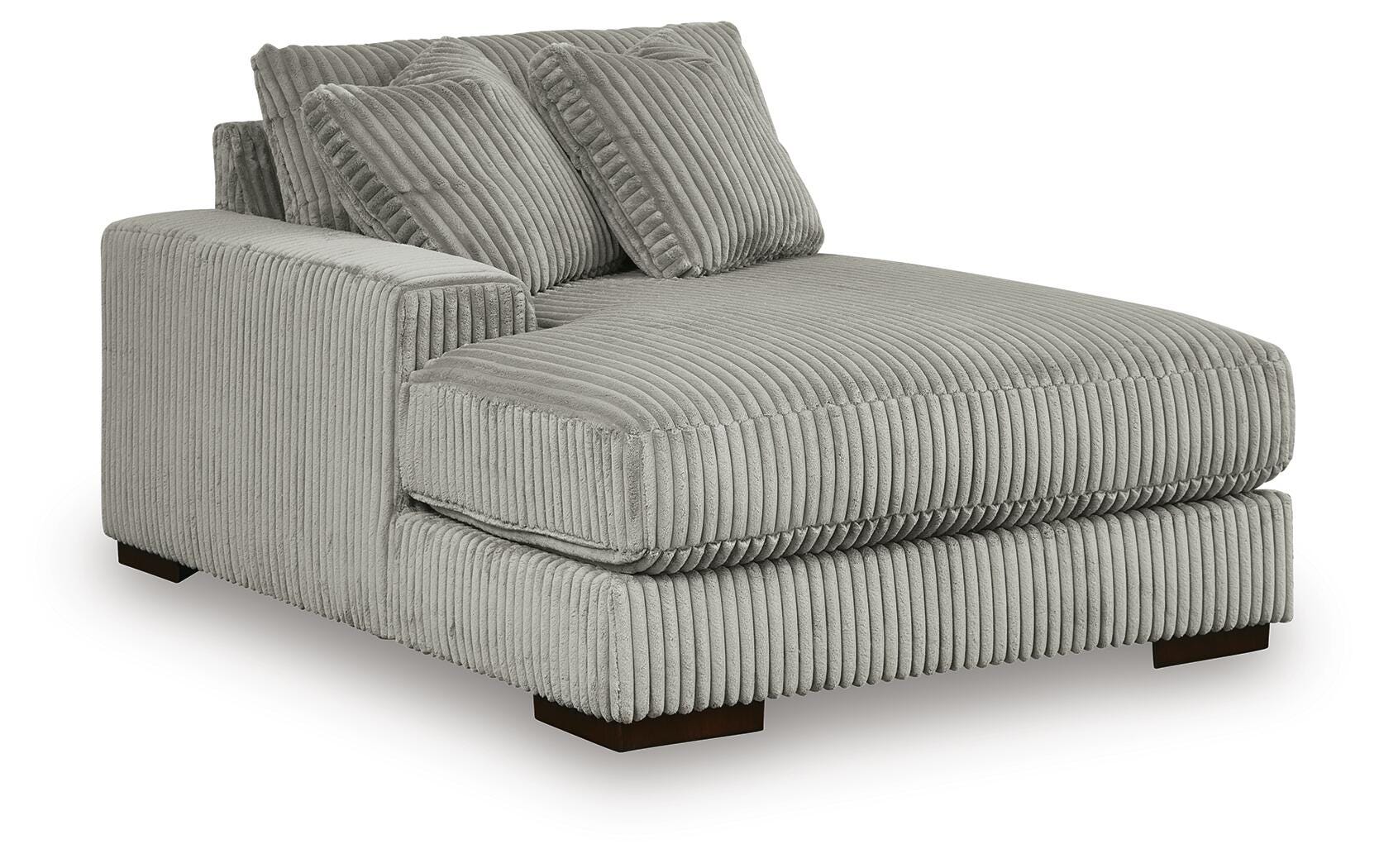 Lindyn Fog 4-Piece Sectional with Double Chaise - Ornate Home