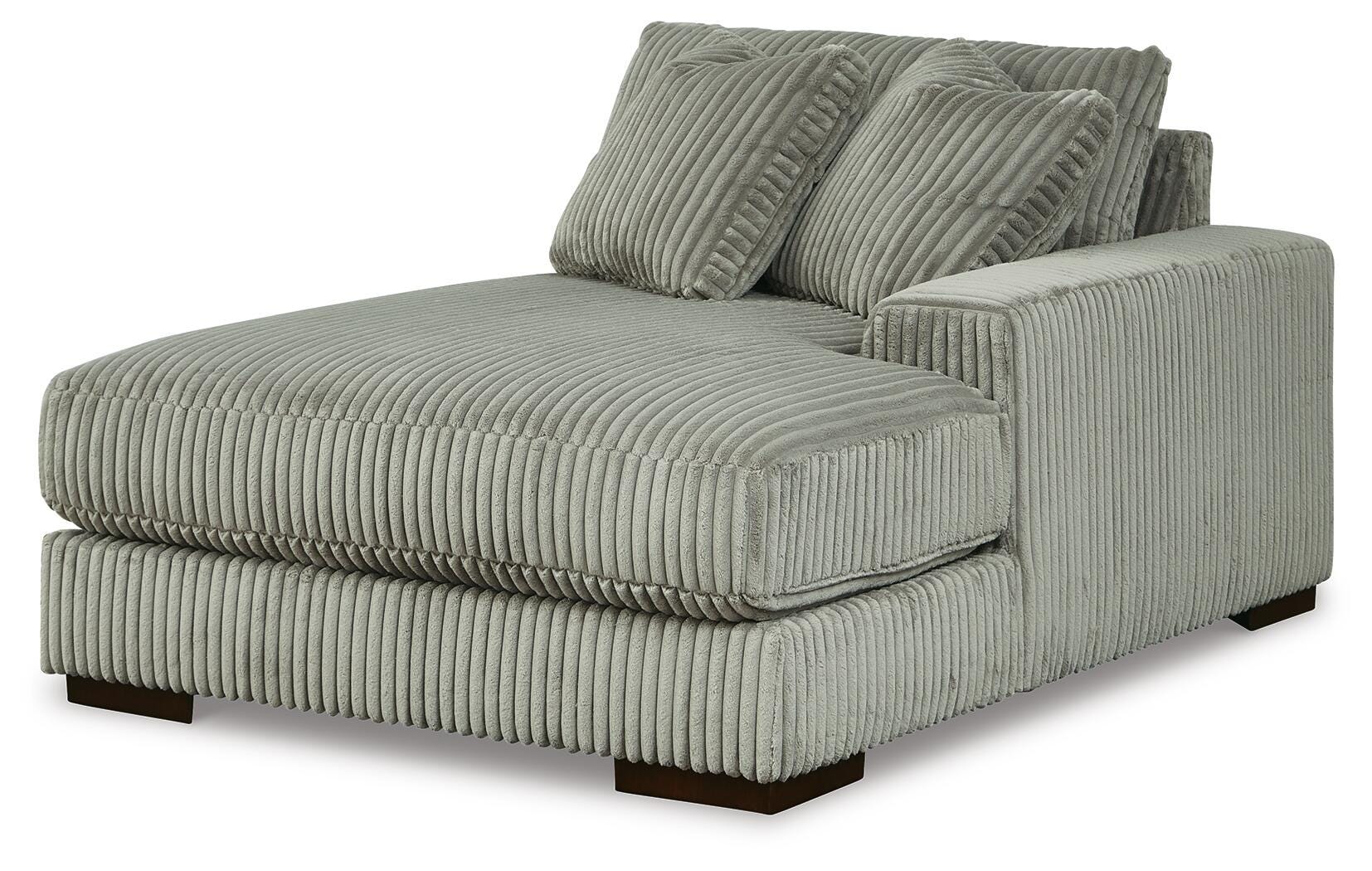 Lindyn Fog 4-Piece Sectional with Double Chaise - Ornate Home