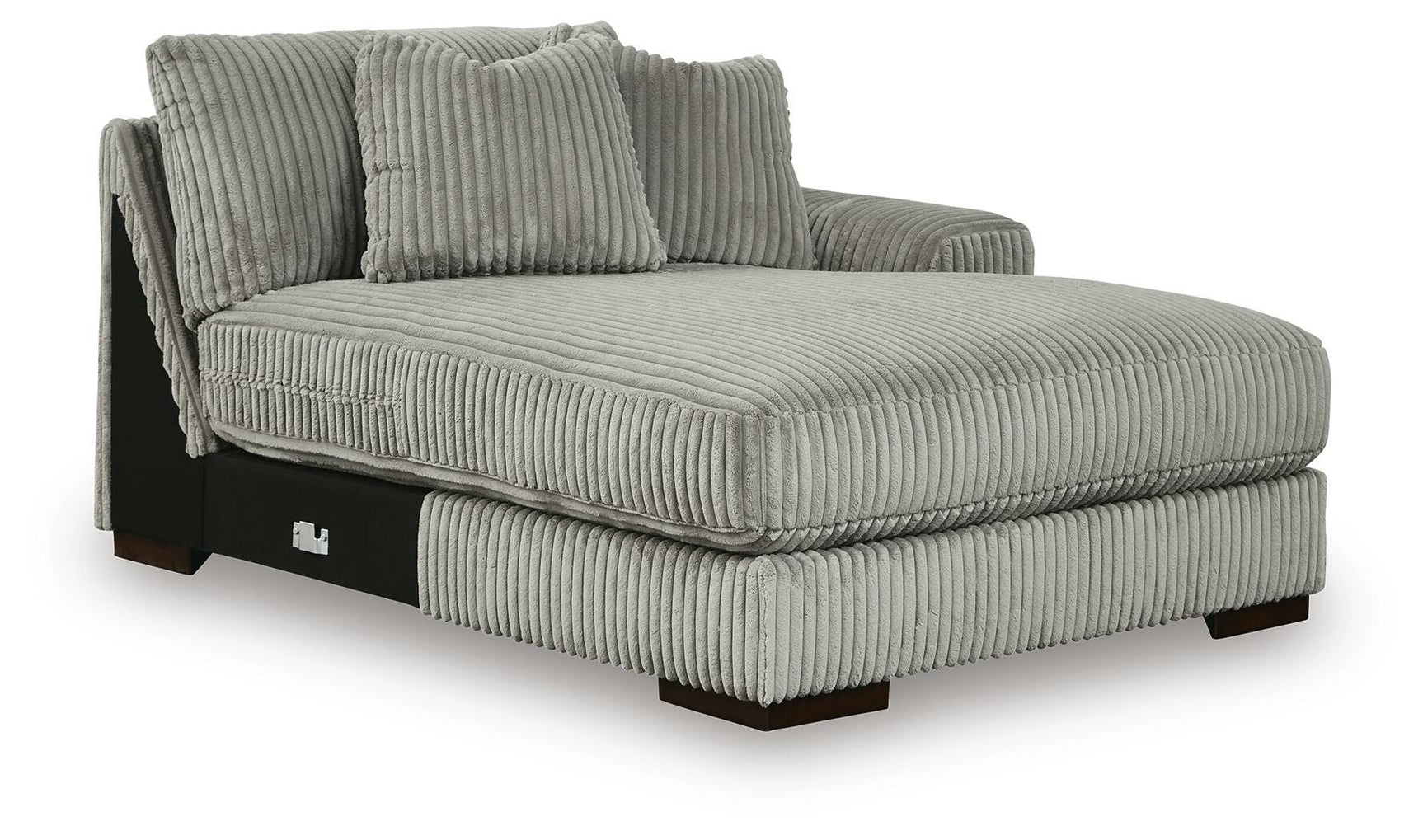 Lindyn Fog 4-Piece Sectional with Double Chaise - Ornate Home