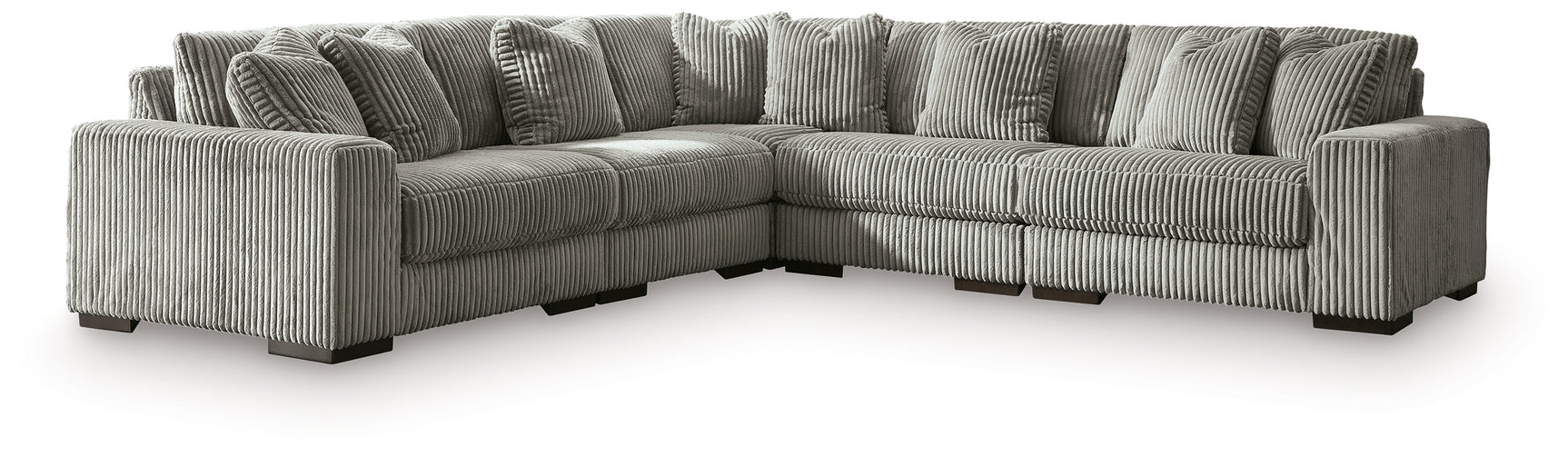 Lindyn Fog 5-Piece Sectional w/ Ottoman (Online Special Price) - Ornate Home