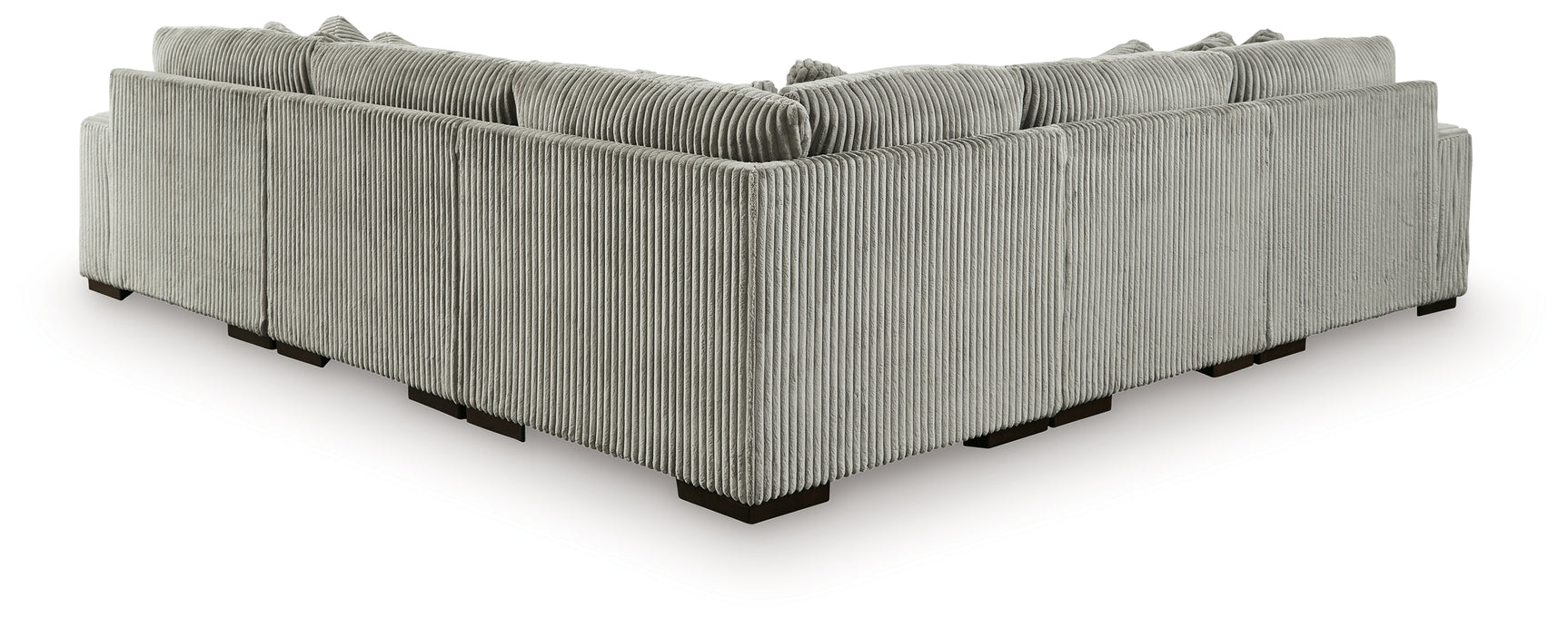 Lindyn Fog 5-Piece Sectional w/ Ottoman - Ornate Home