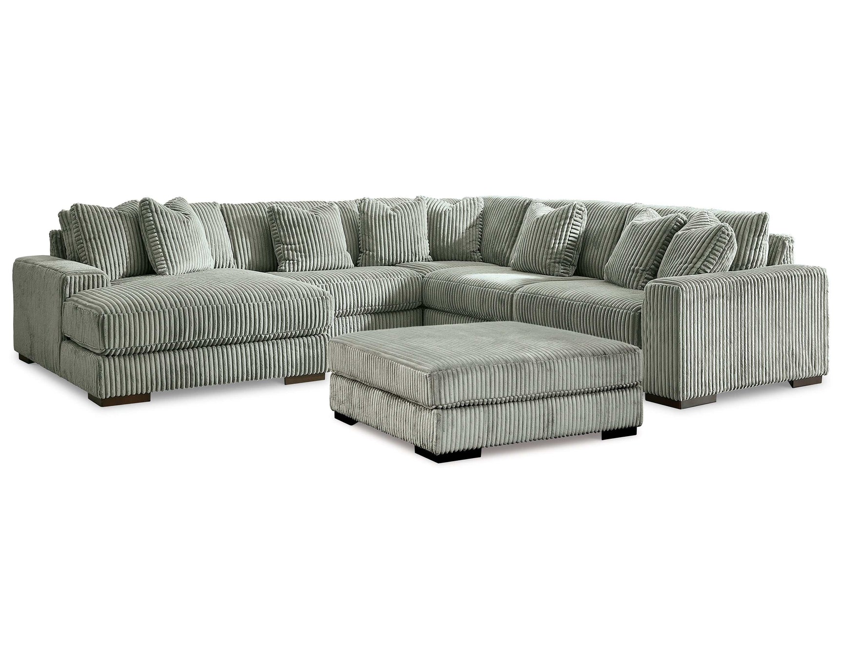 Lindyn Fog 5pc LAF Chaise Sectional (Online Special Price) - Ornate Home