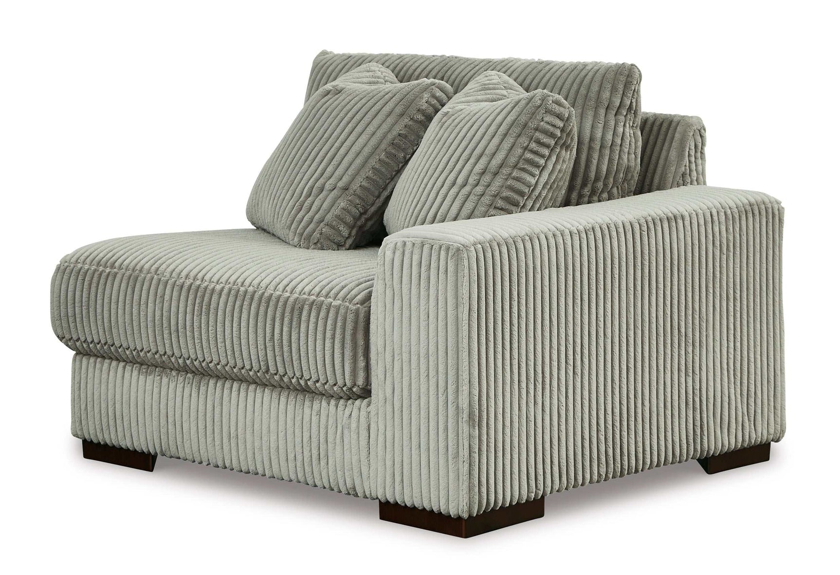 Lindyn Fog 5pc RAF Sectional + Oversized Ottoman (Online Special Price) - Ornate Home