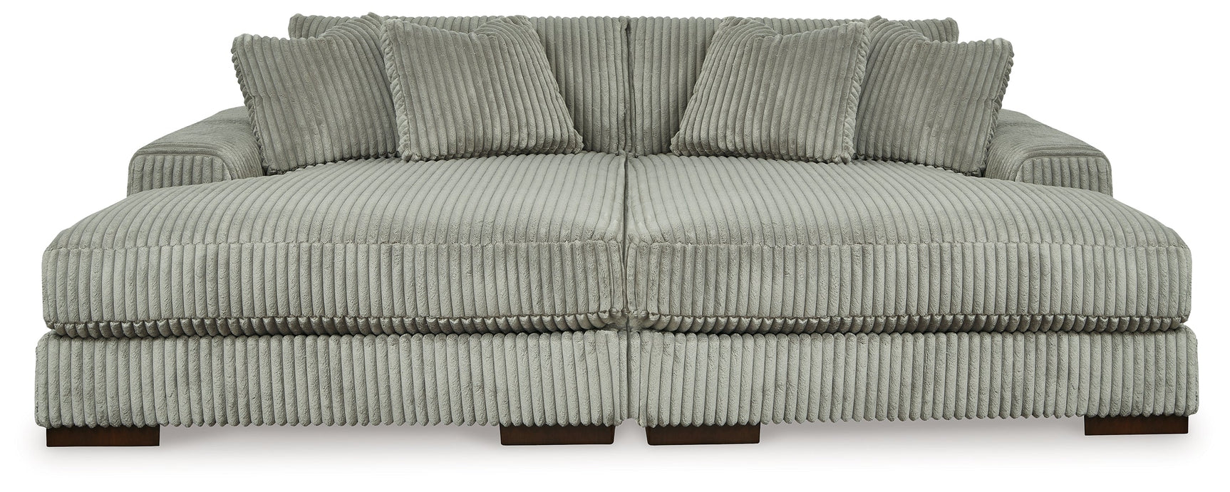 Lindyn Fog Super Chaise with Oversized Swivel Chair (Online Special Price) - Ornate Home