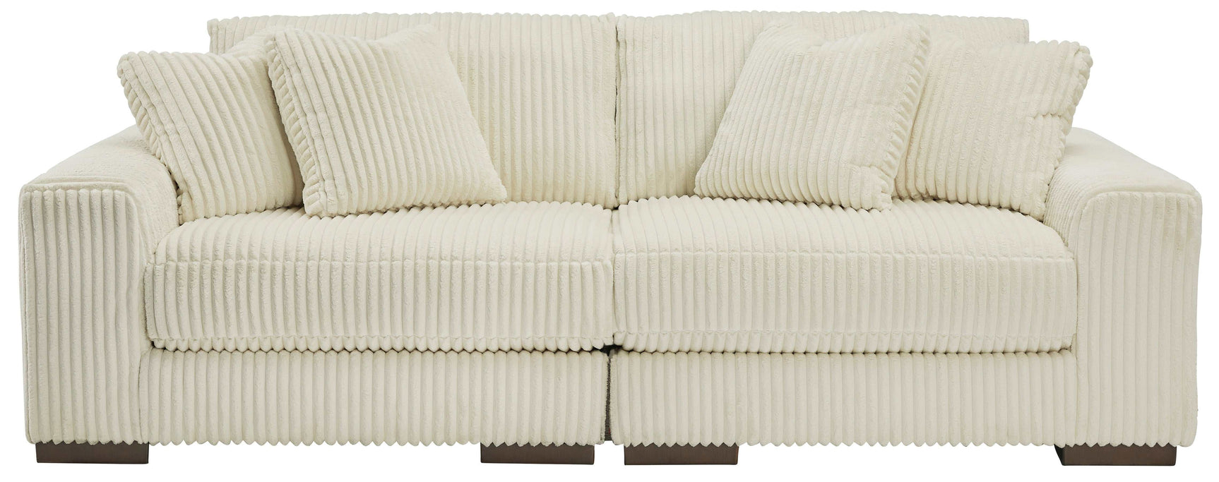 Lindyn Ivory 2pc Sectional Loveseat - Ornate Home