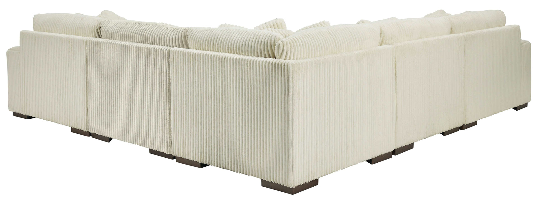 Lindyn Ivory 5pc LAF Chaise Sectional - Ornate Home