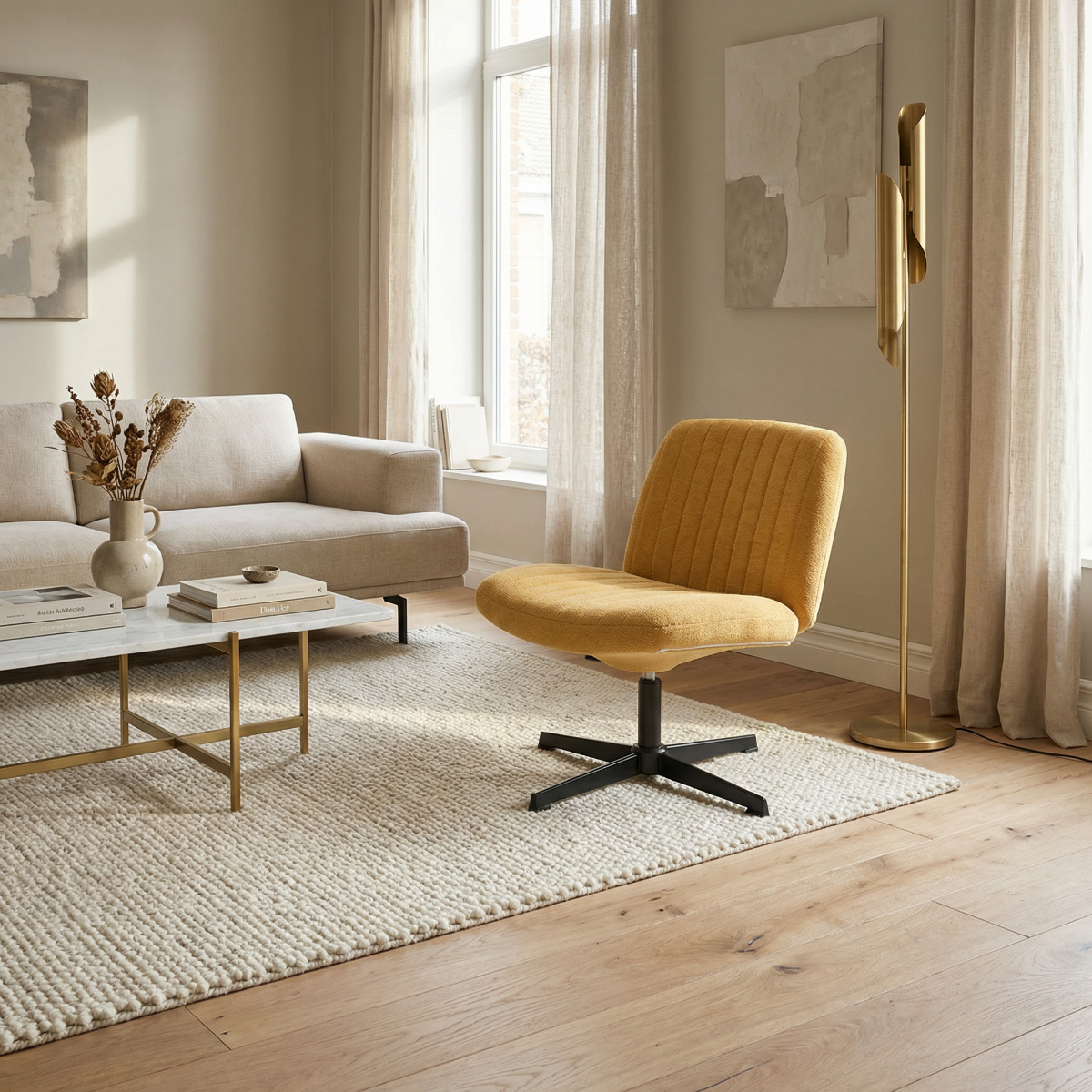 NOUHAUS Line Criss Cross Chair