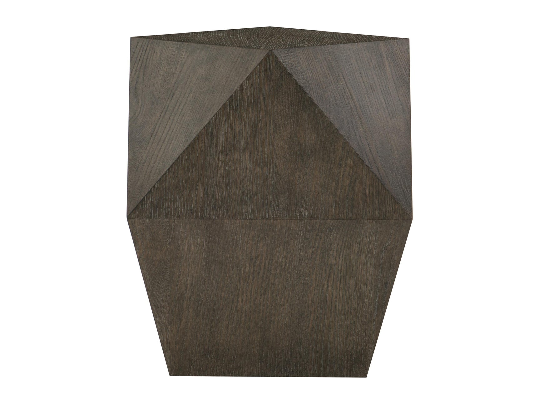 Linea Polyhedron Cerused Charcoal Side Table - Ornate Home