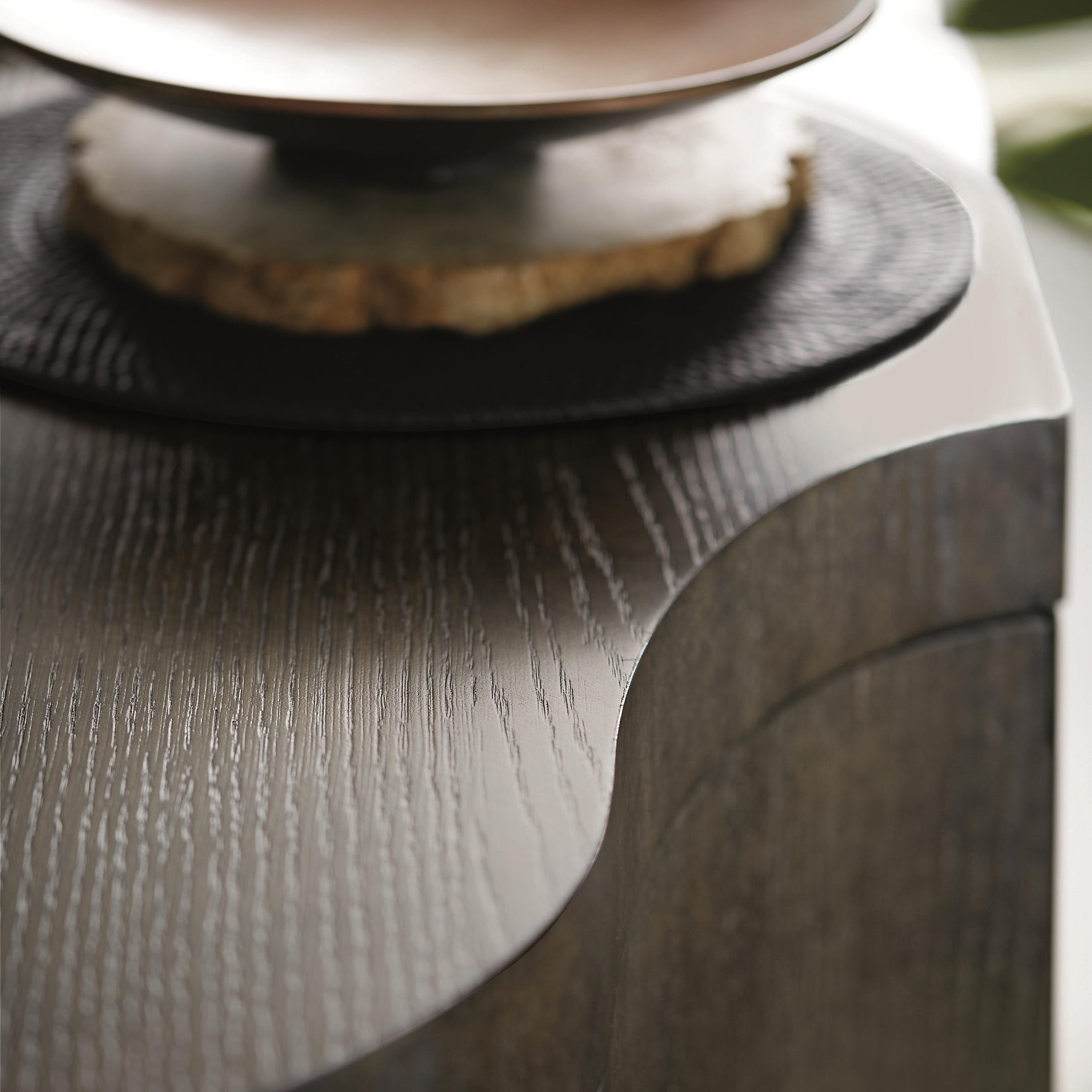 Linea Textured Graphite/Cerused Charcoal Buffet - Ornate Home