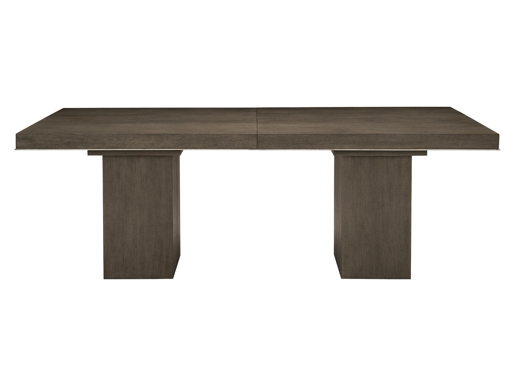 Linea Textured Graphite/Cerused Charcoal Dining Table - Ornate Home