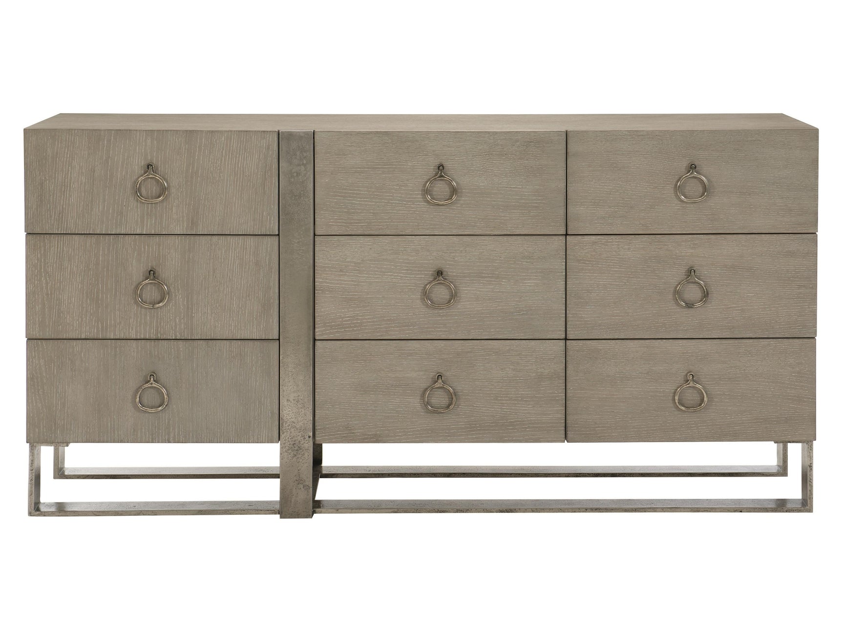 Linea Textured Graphite/Cerused Greige Dresser - Ornate Home