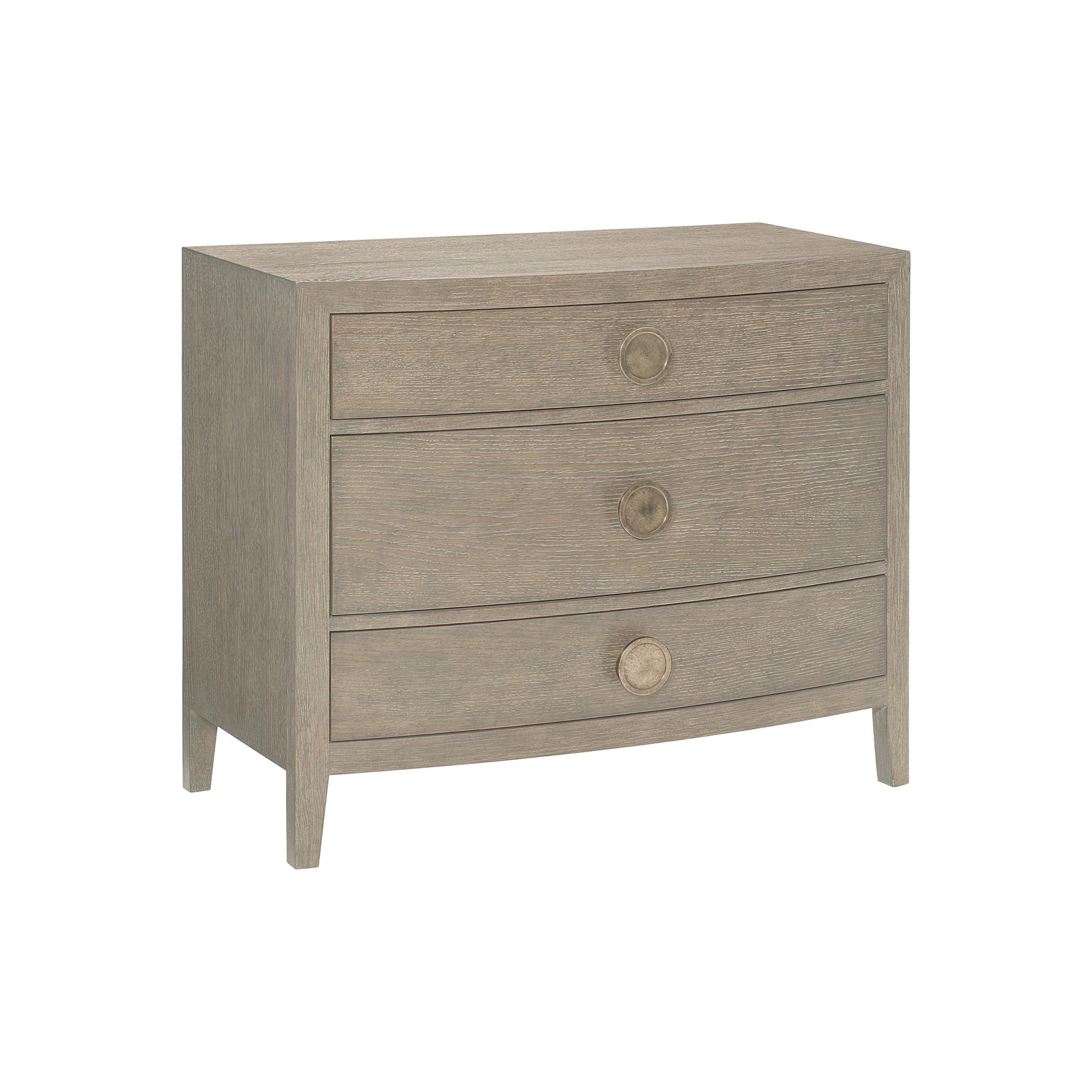 Linea Textured Graphite/Cerused Greige Nightstand - Ornate Home