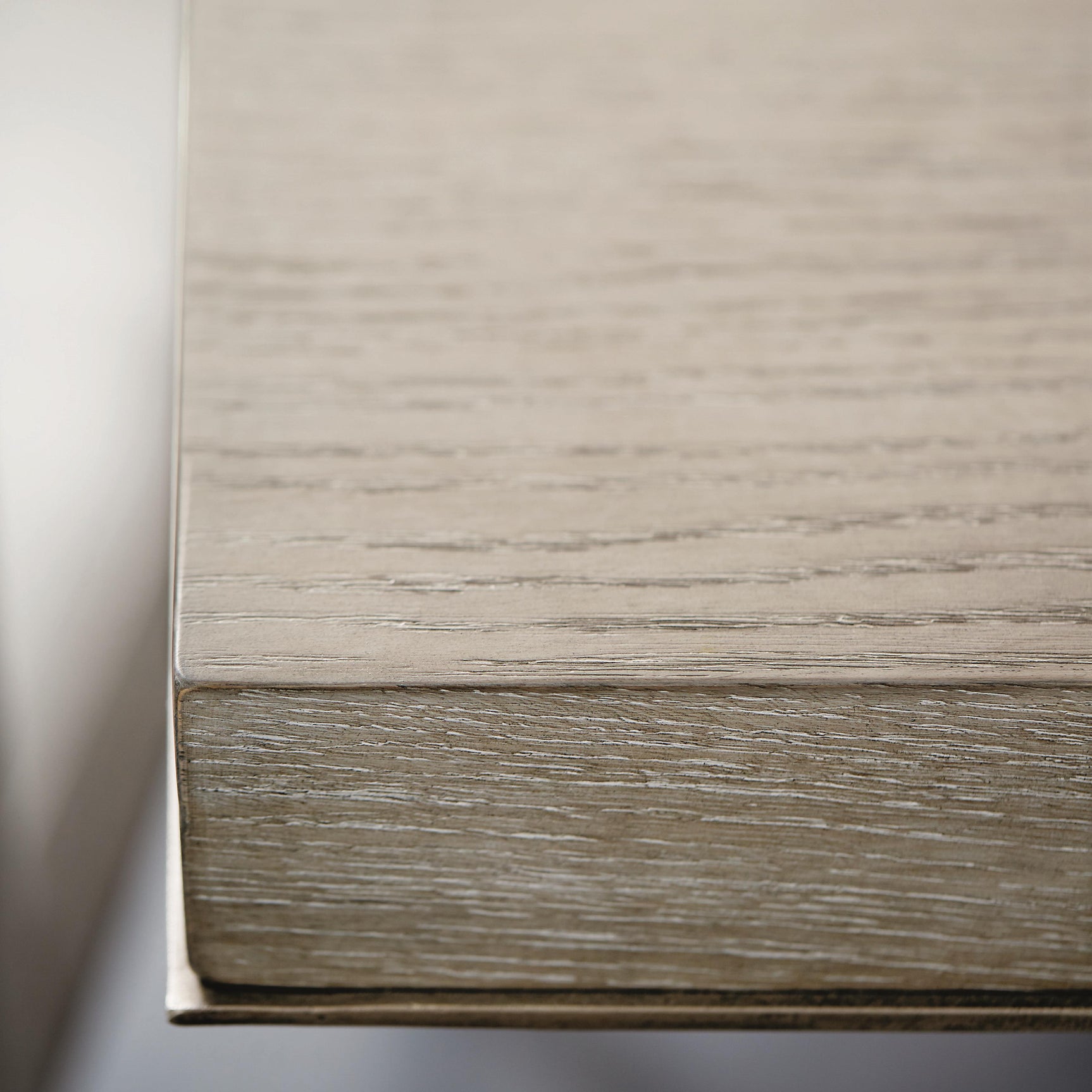 Linea Textured Graphite/Cerused Greige Rectangular Dining Table - Ornate Home