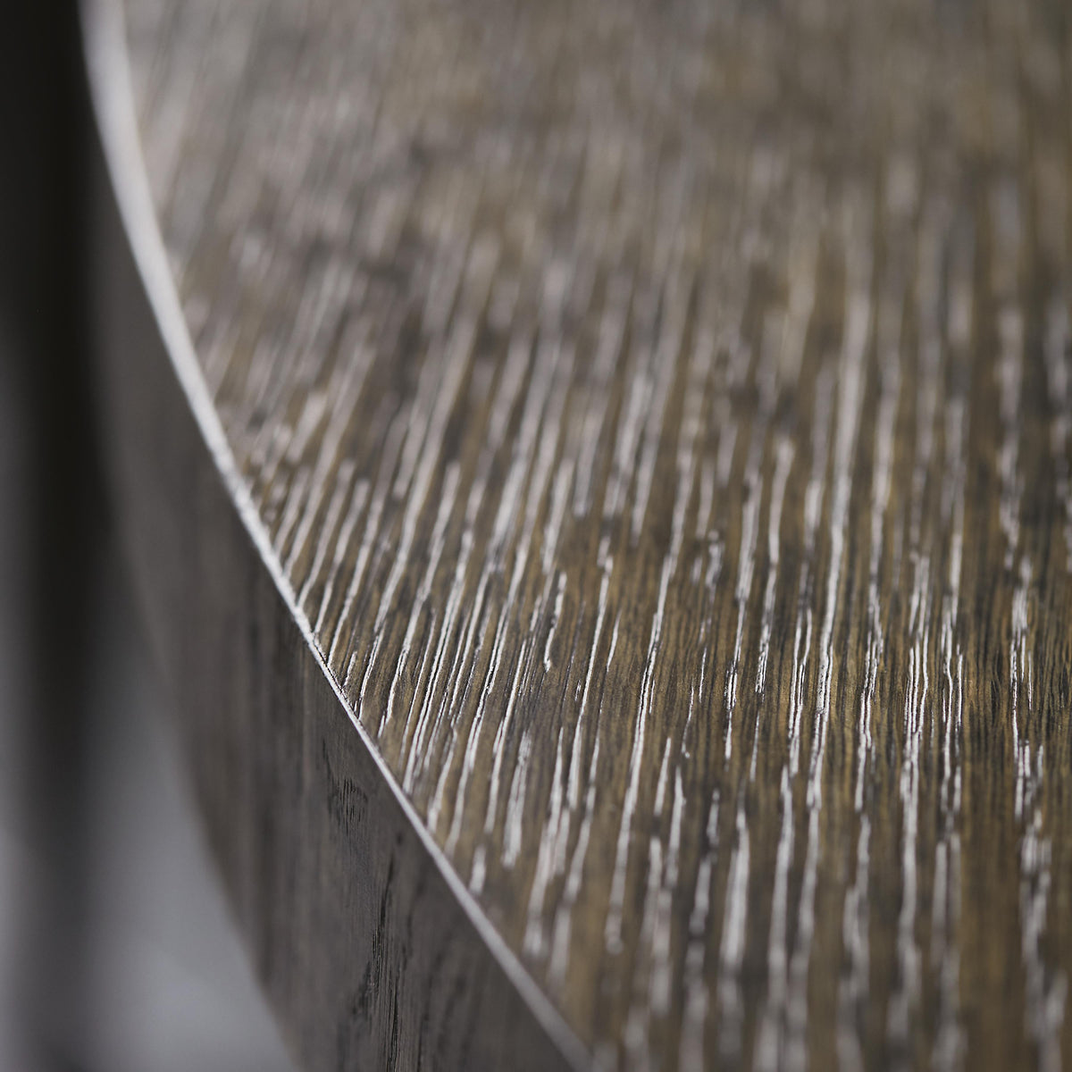 Linea Textured Graphite Dining Table - Ornate Home