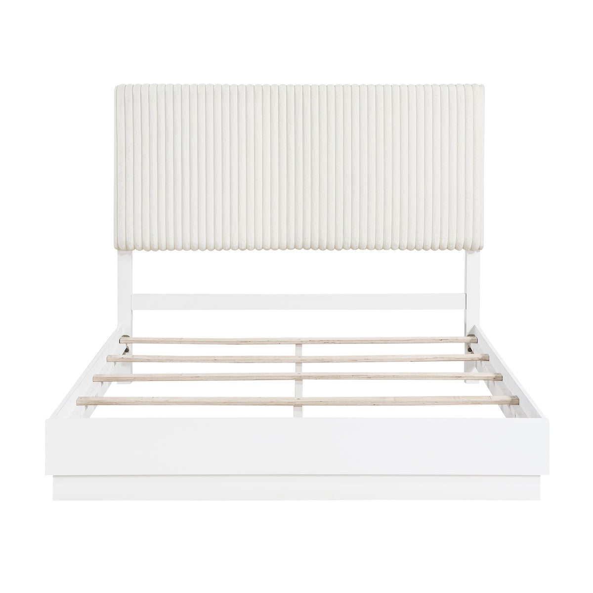 Linea White Queen Bed - Ornate Home