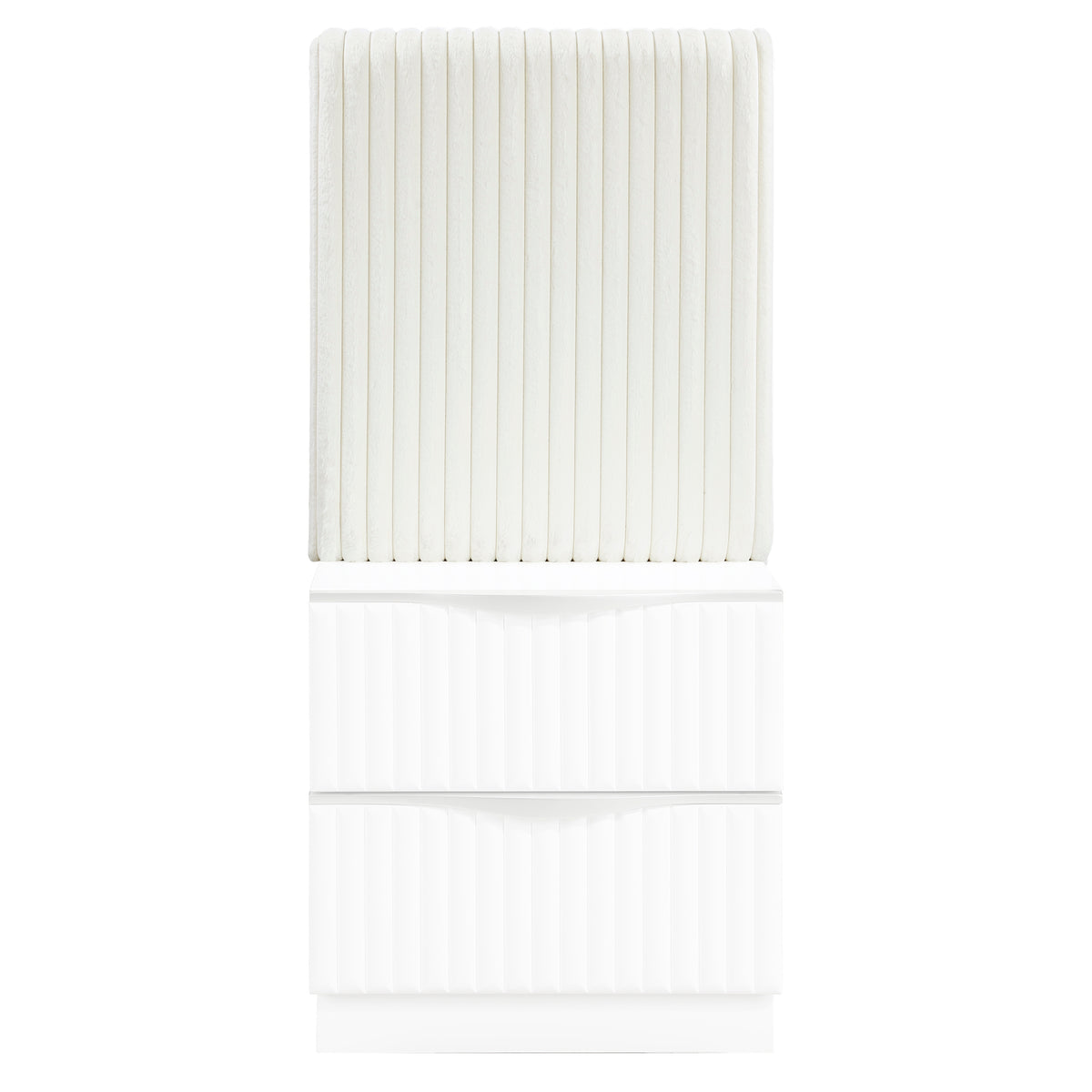 Linea White Wall Panel For Nightstand One Piece - Ornate Home