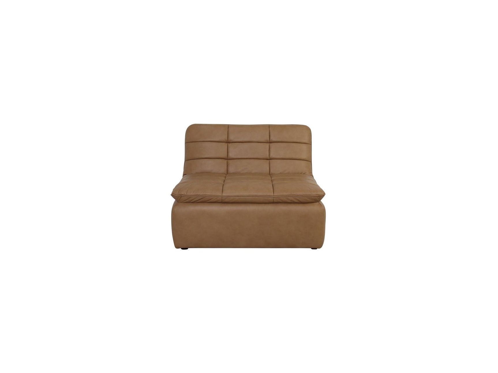Lino Tan Leather Slipper Chair - Ornate Home