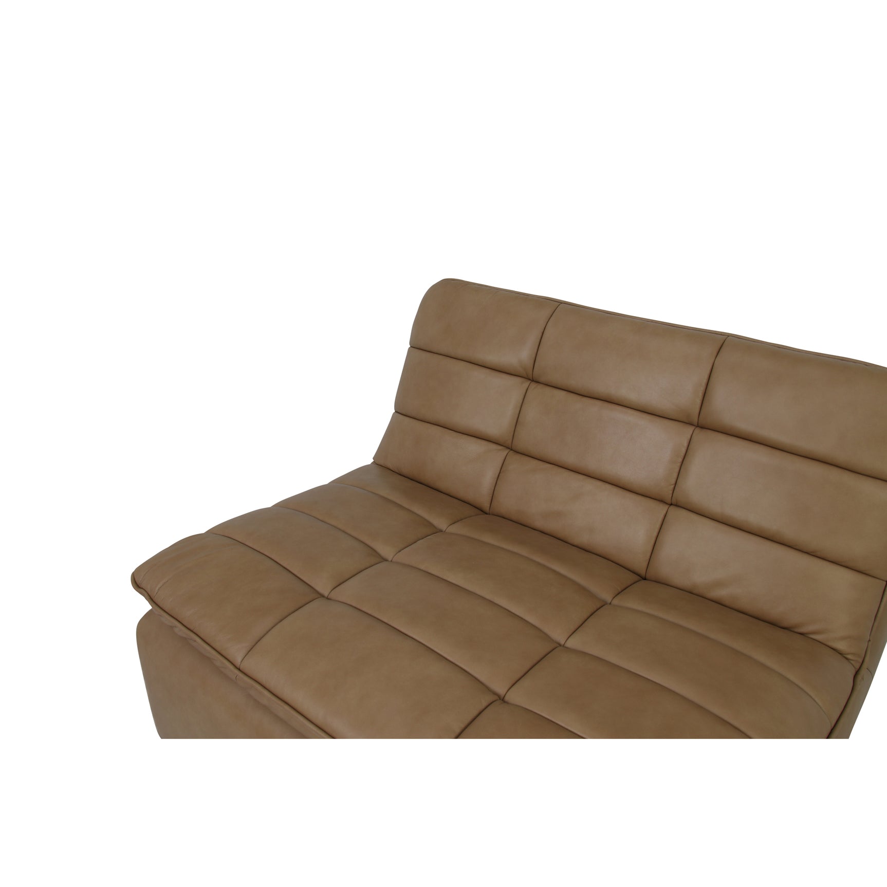 Lino Tan Leather Slipper Chair - Ornate Home