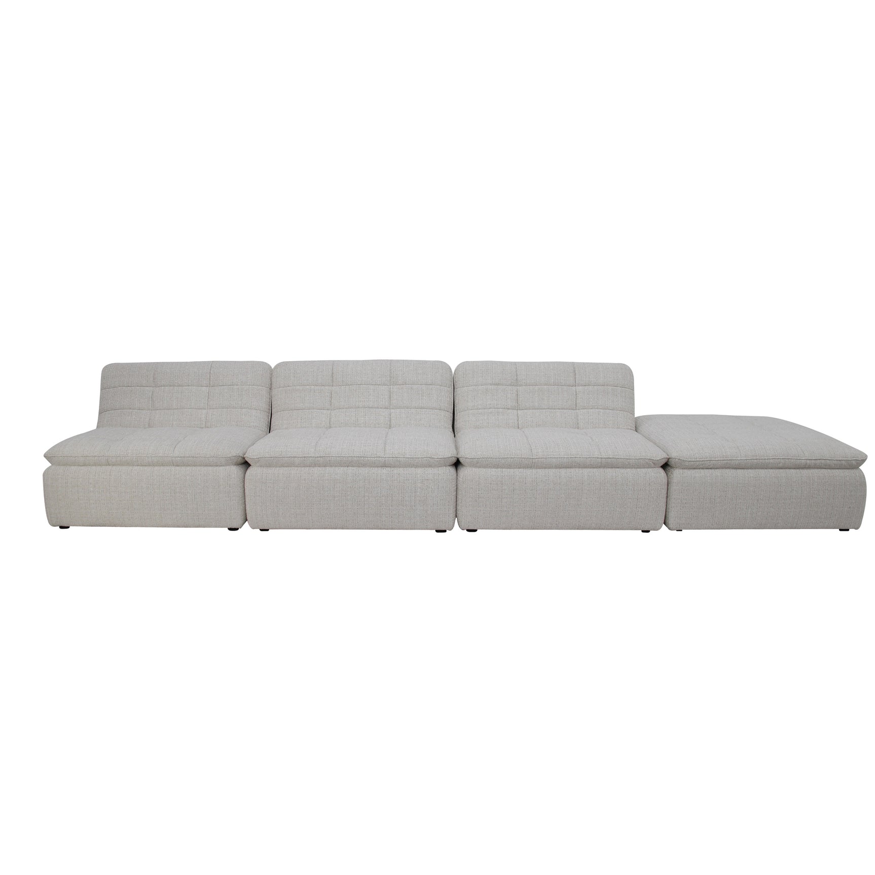 Lino Textured Oat Lounge Modular Sectional - Ornate Home