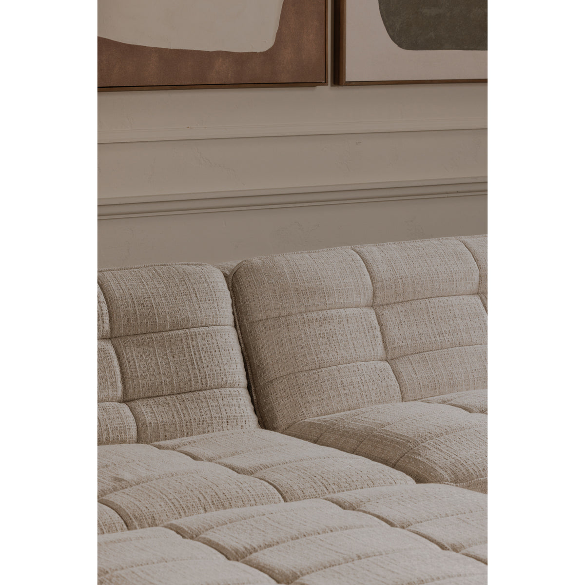 Lino Textured Oat Lounge Modular Sectional - Ornate Home