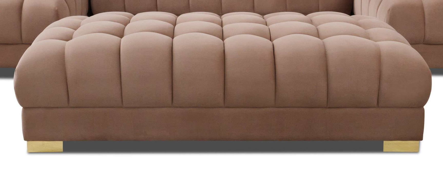 Lipa Velvet Ottoman - Ornate Home