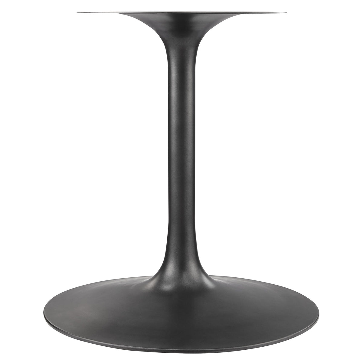 Lippa Black/Walnut 48" Round Pedestal Solid Wood Dining Table - Ornate Home