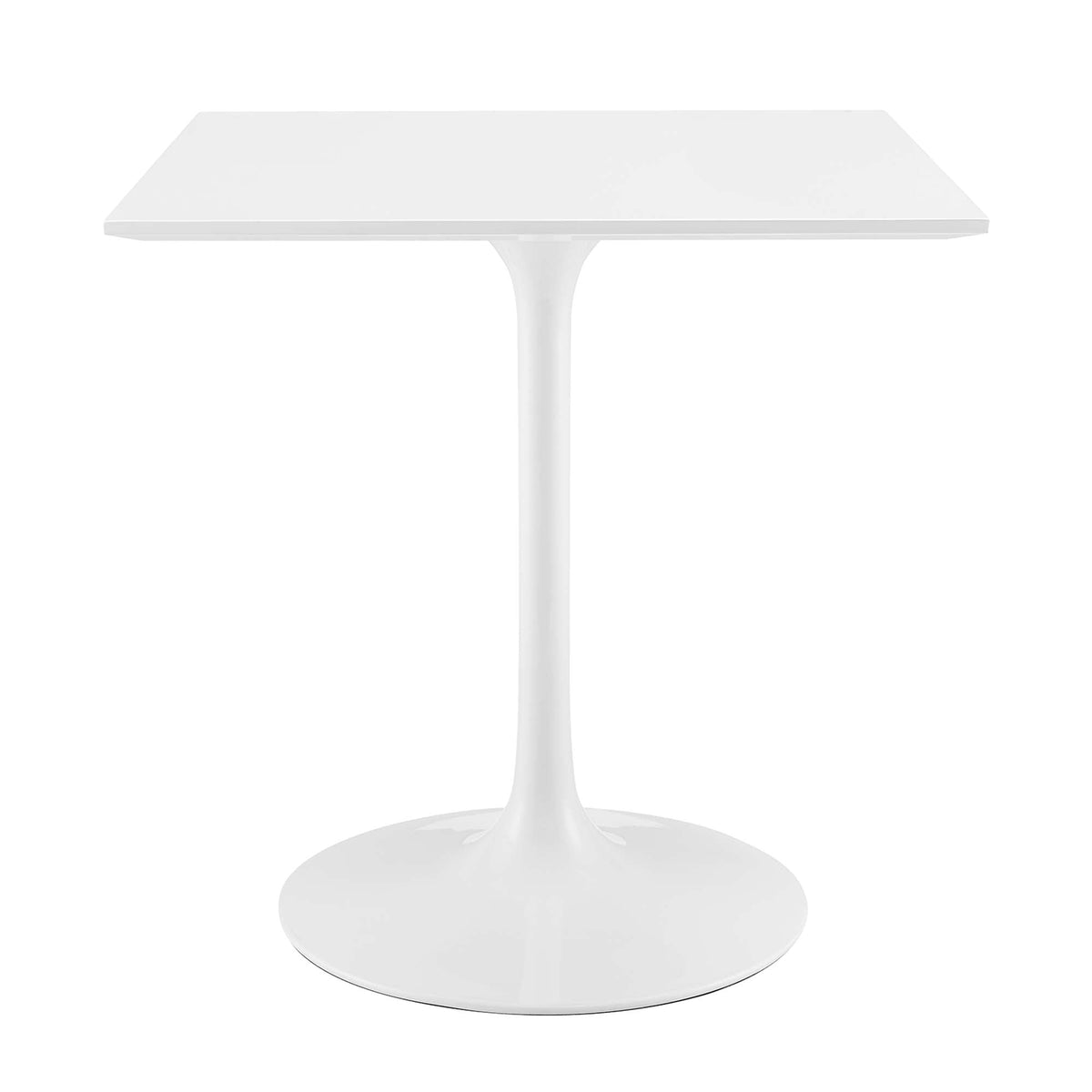 Lippa White 28" Square Wood Dining Table