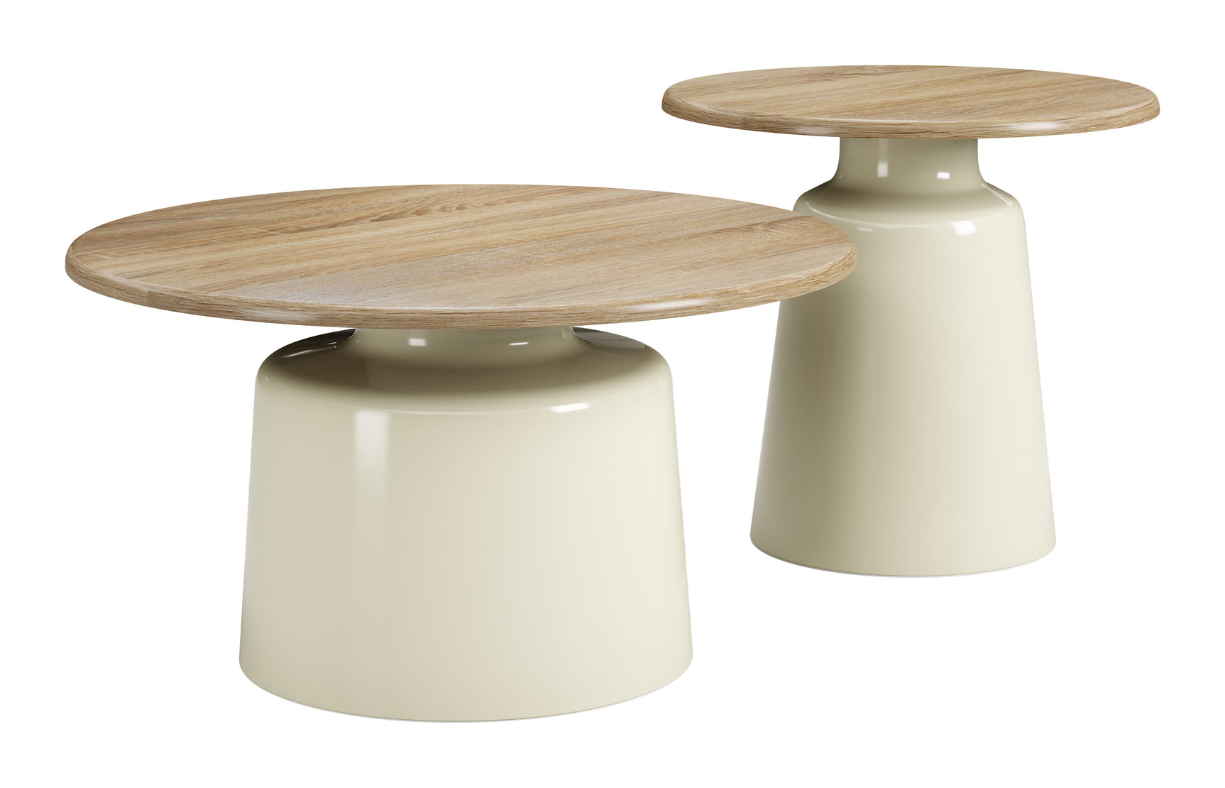 Lireen Natural & Ivory Coffee Table Set (2-Piece) - Ornate Home