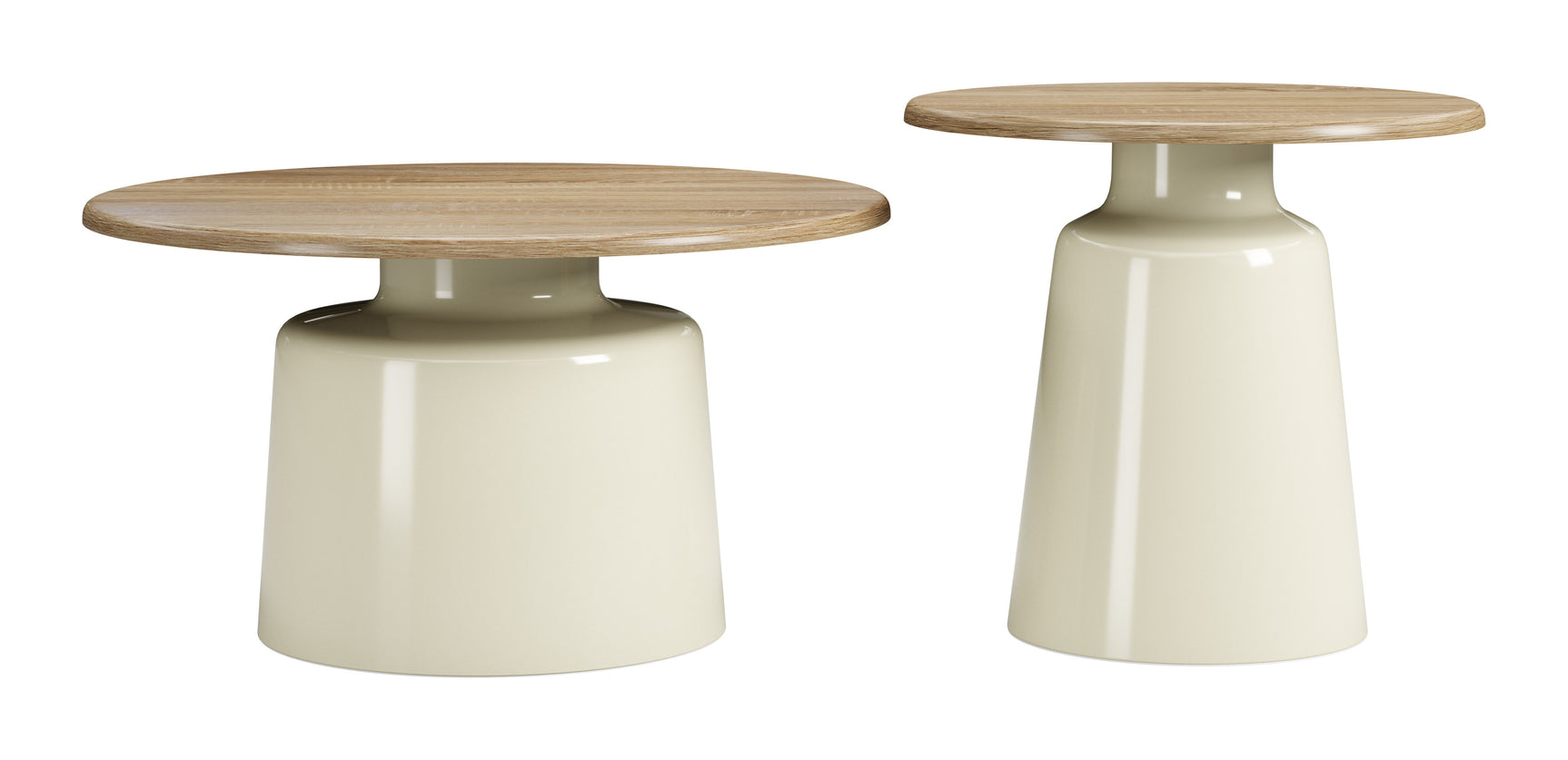 Lireen Natural & Ivory Coffee Table Set (2-Piece) - Ornate Home