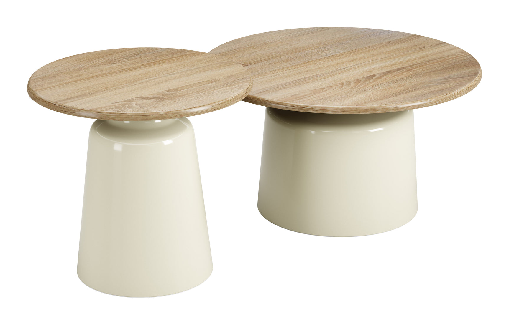 Lireen Natural & Ivory Coffee Table Set (2-Piece) - Ornate Home