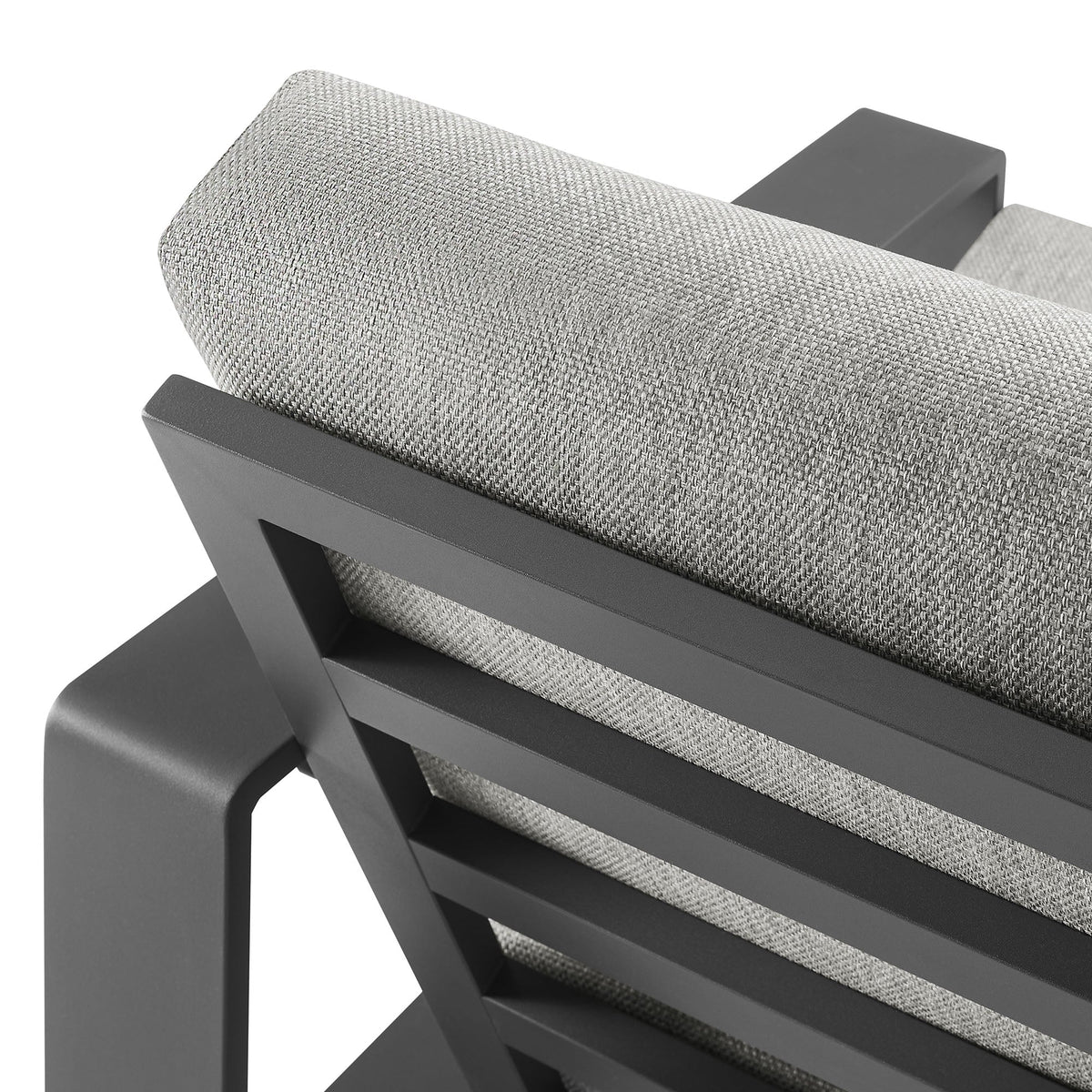 Lirienne Light Gray/Gray Outdoor Patio Aluminum Armchair - Ornate Home