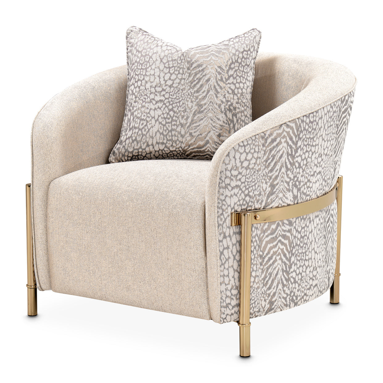Lisbon Gold/Opal Accent Chair - Ornate Home