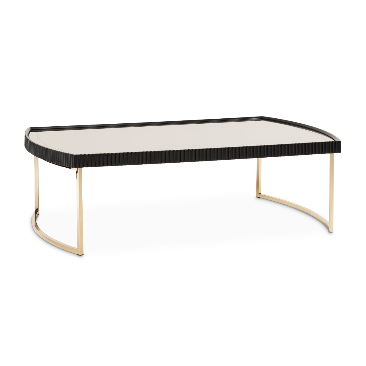 Lisbon Silken Matte Black Cocktail Table - Ornate Home
