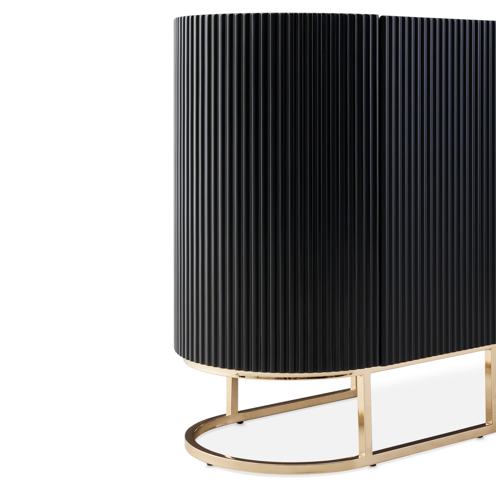 Lisbon Silken Matte Black Console Table - Ornate Home