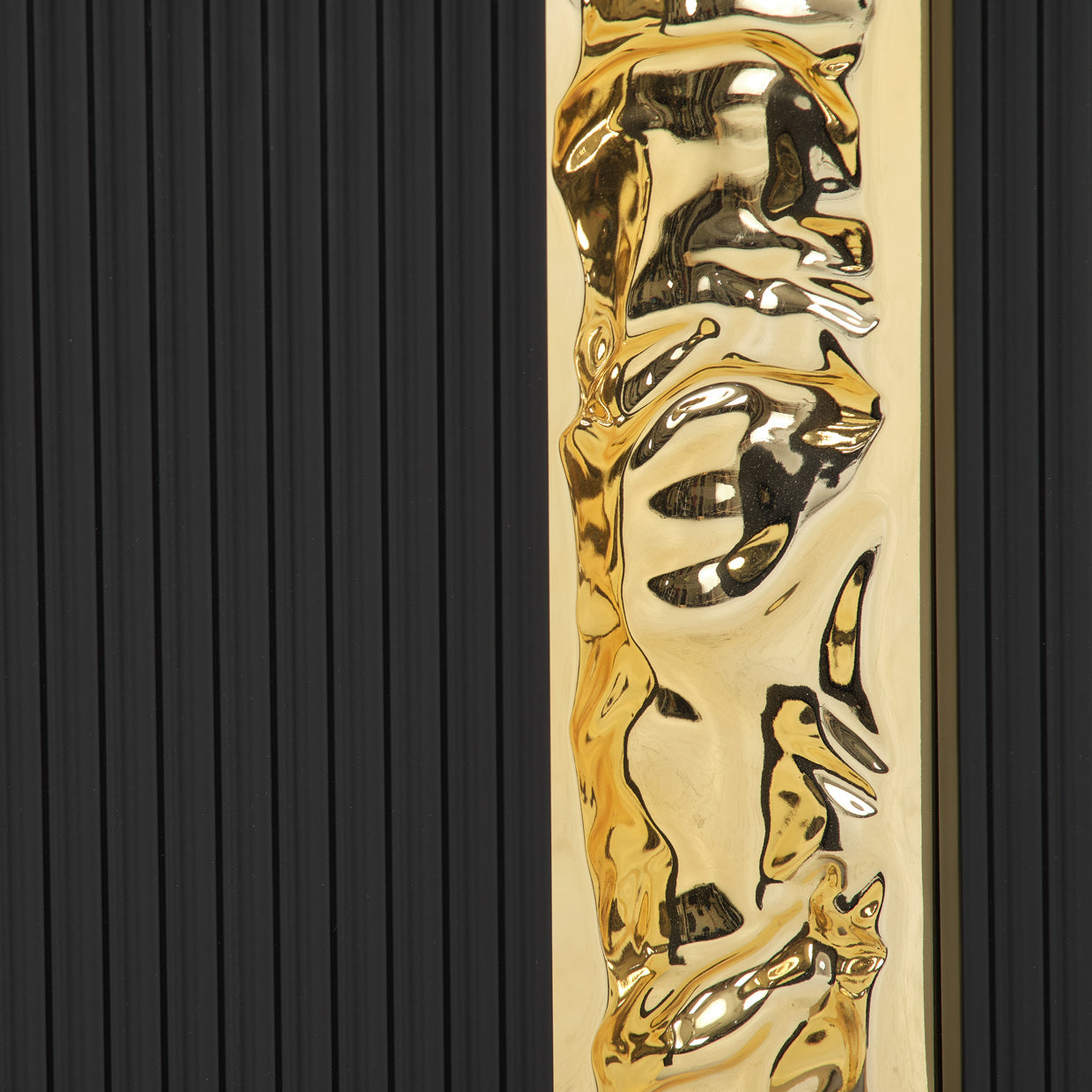 Lisbon Silken Matte Black Media Cabinet - Ornate Home