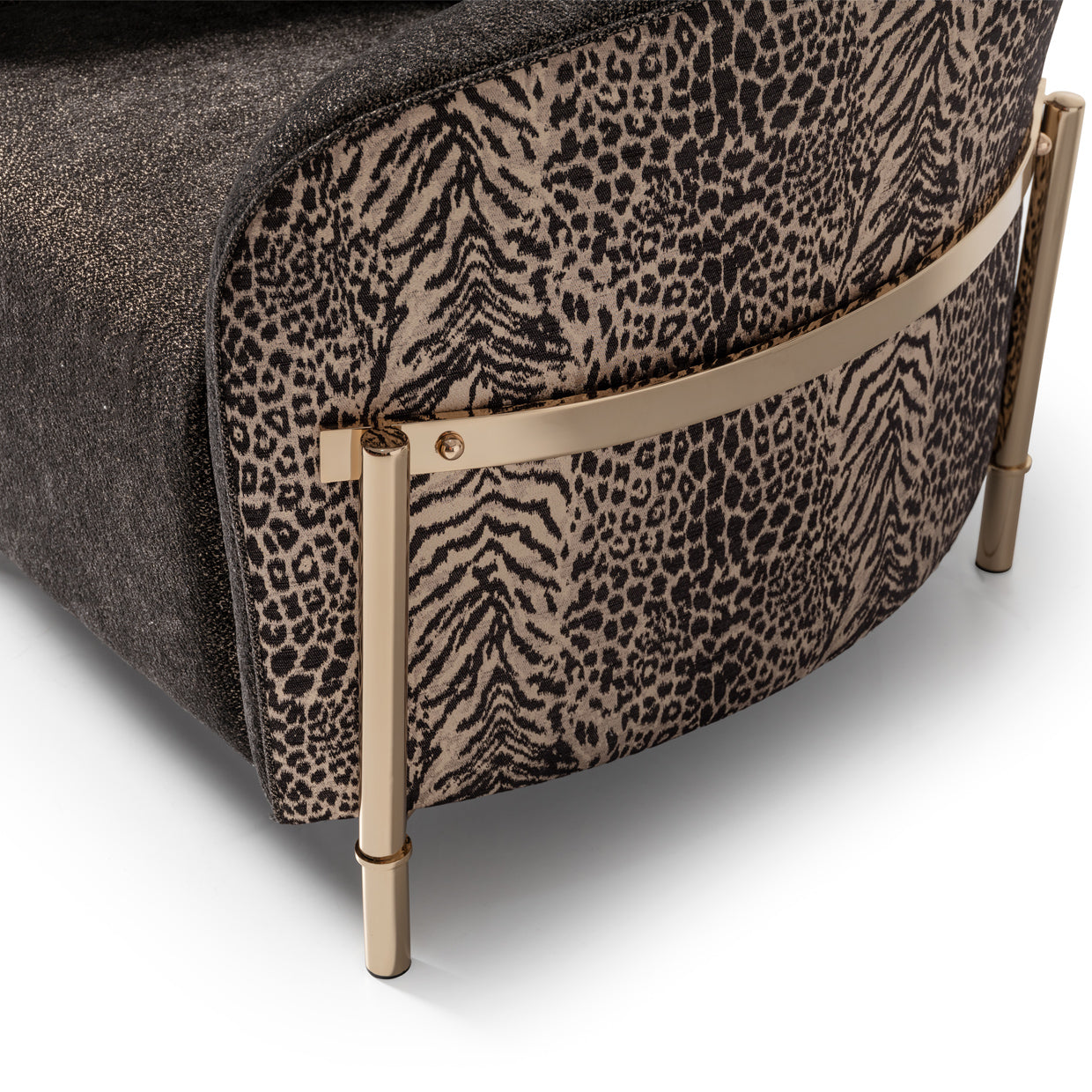 Lisbon Silken Matte Black/Onyx Accent Chair - Ornate Home