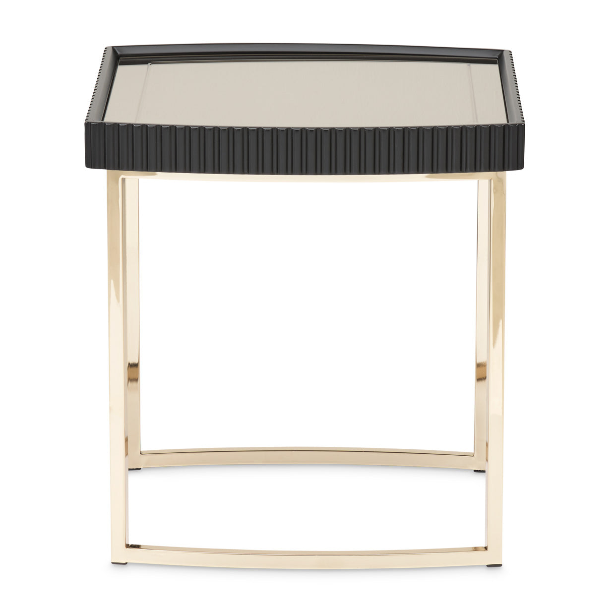 Lisbon Silken Matte Black Side Table - Ornate Home